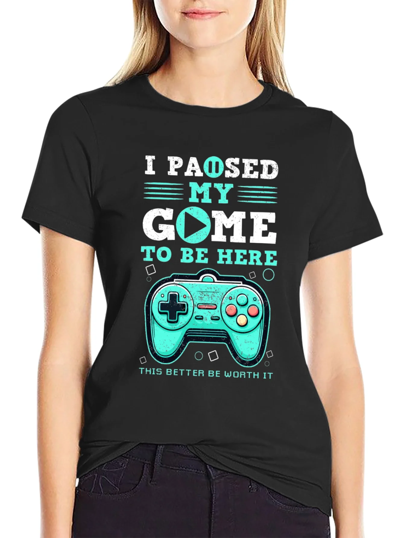 Rebbecca I Paused My Game T-Shirt - Gamer Tee