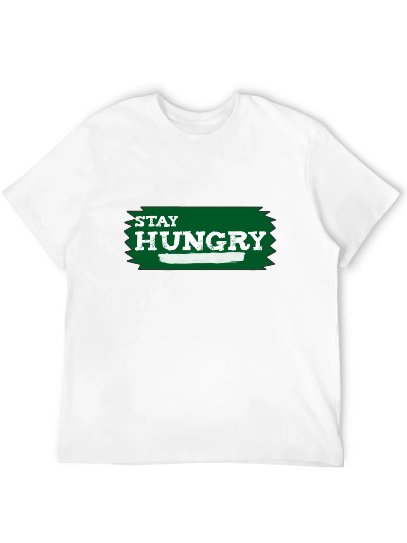 Camiseta Negra Stay Hungry para Hombre