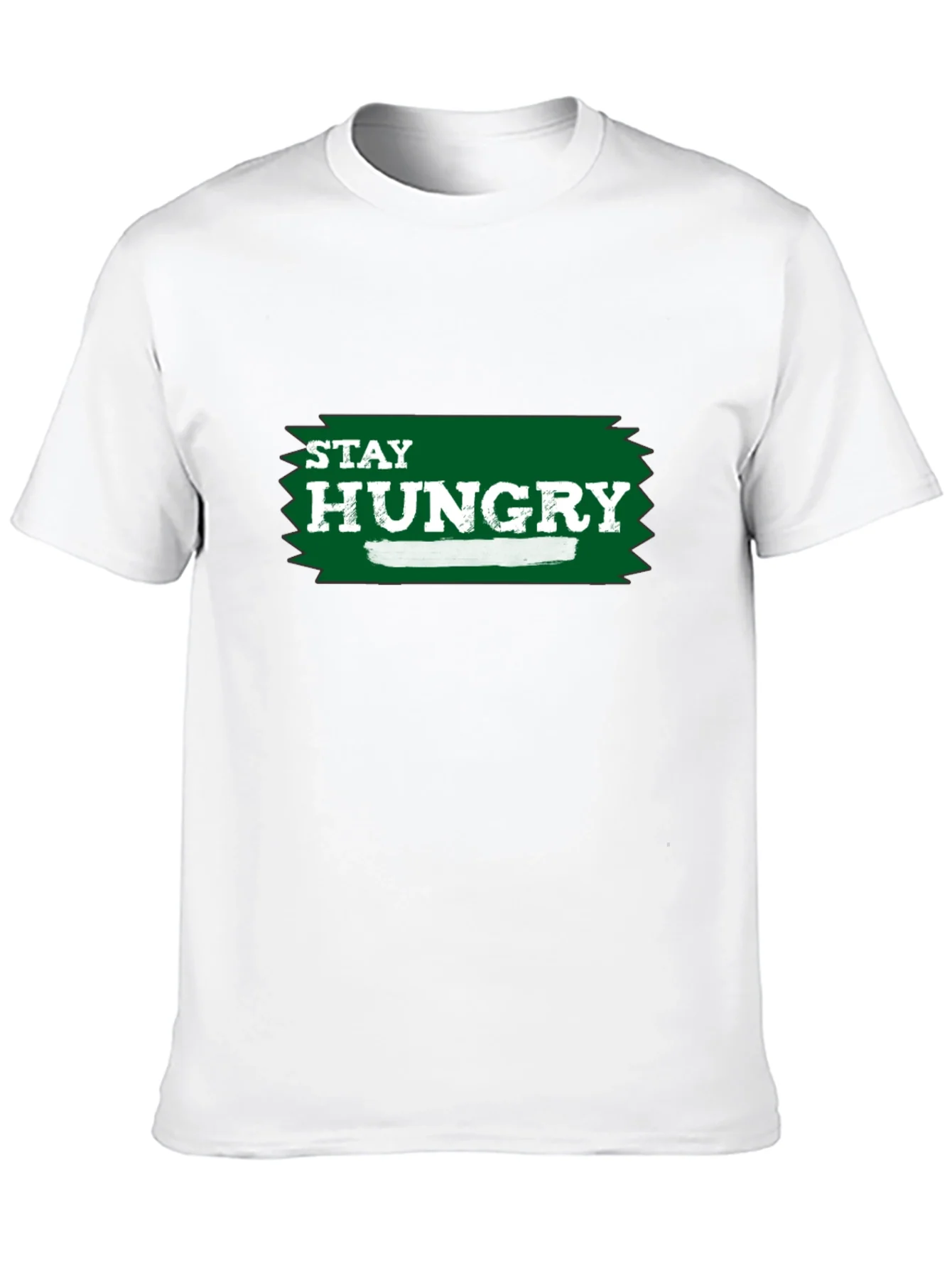 Camiseta Negra Stay Hungry para Hombre