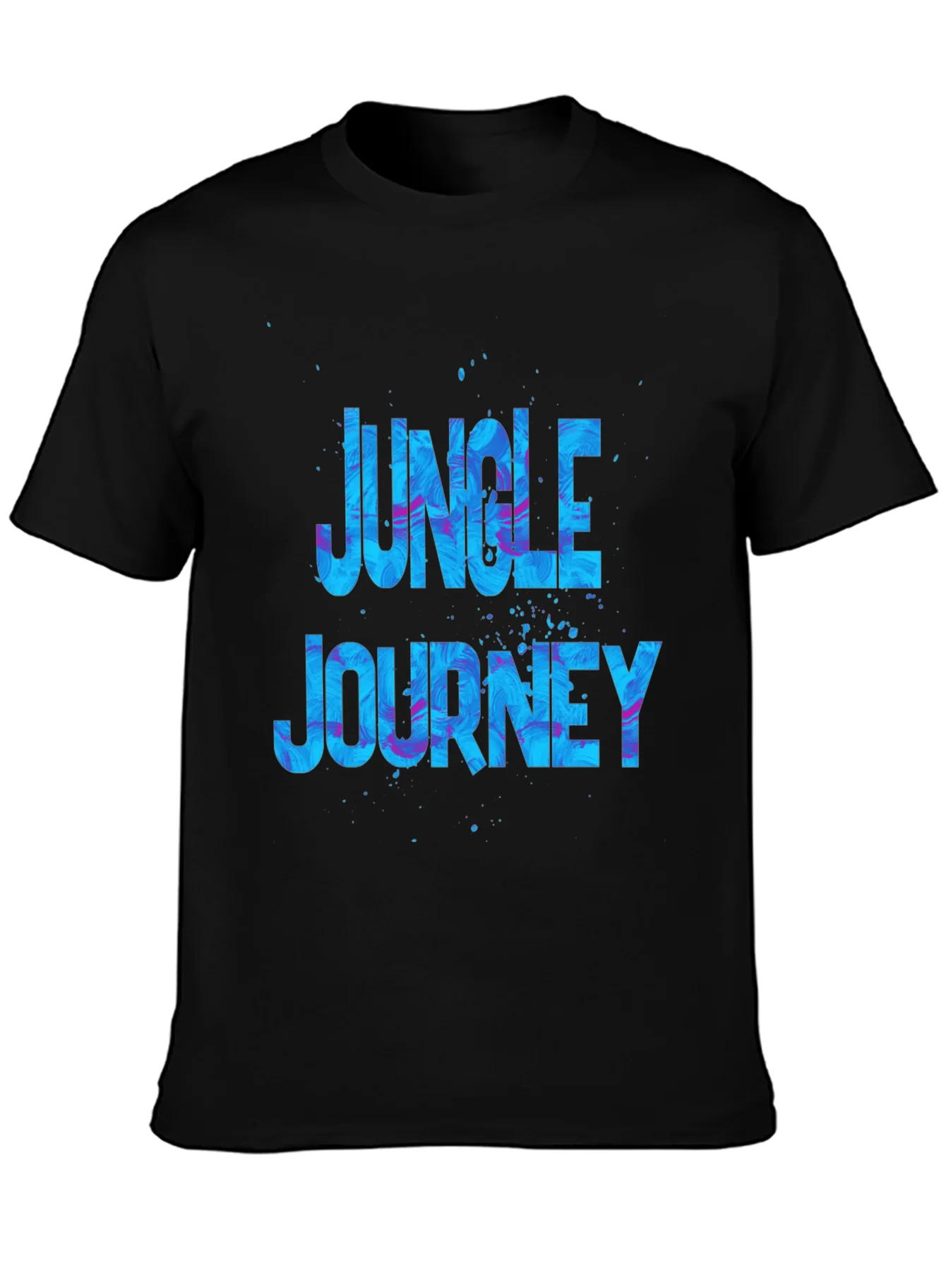 Rebbecca Jungle Journey Graphic Black T-Shirt