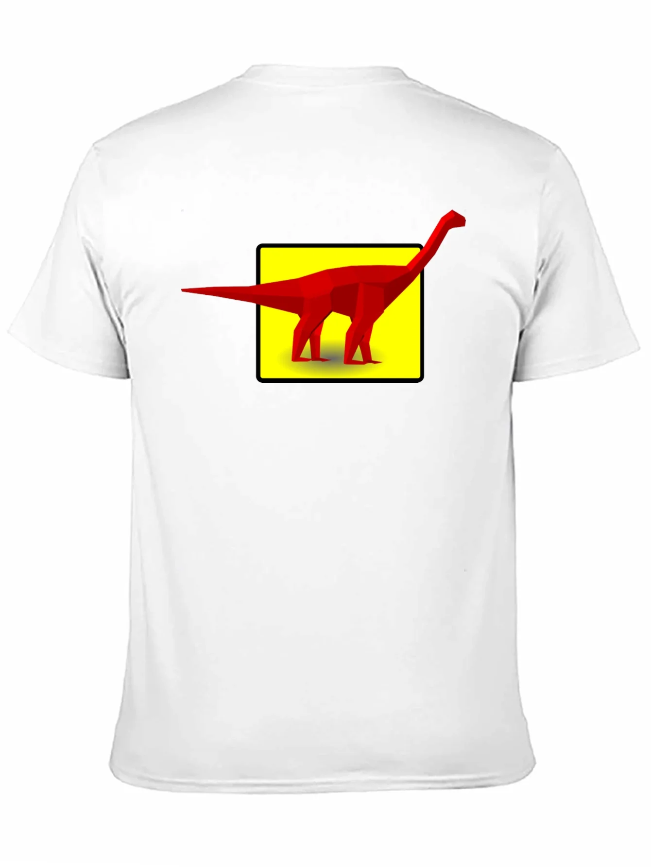 Camiseta Negra con Dise?o de Dinosaurio Abstracto