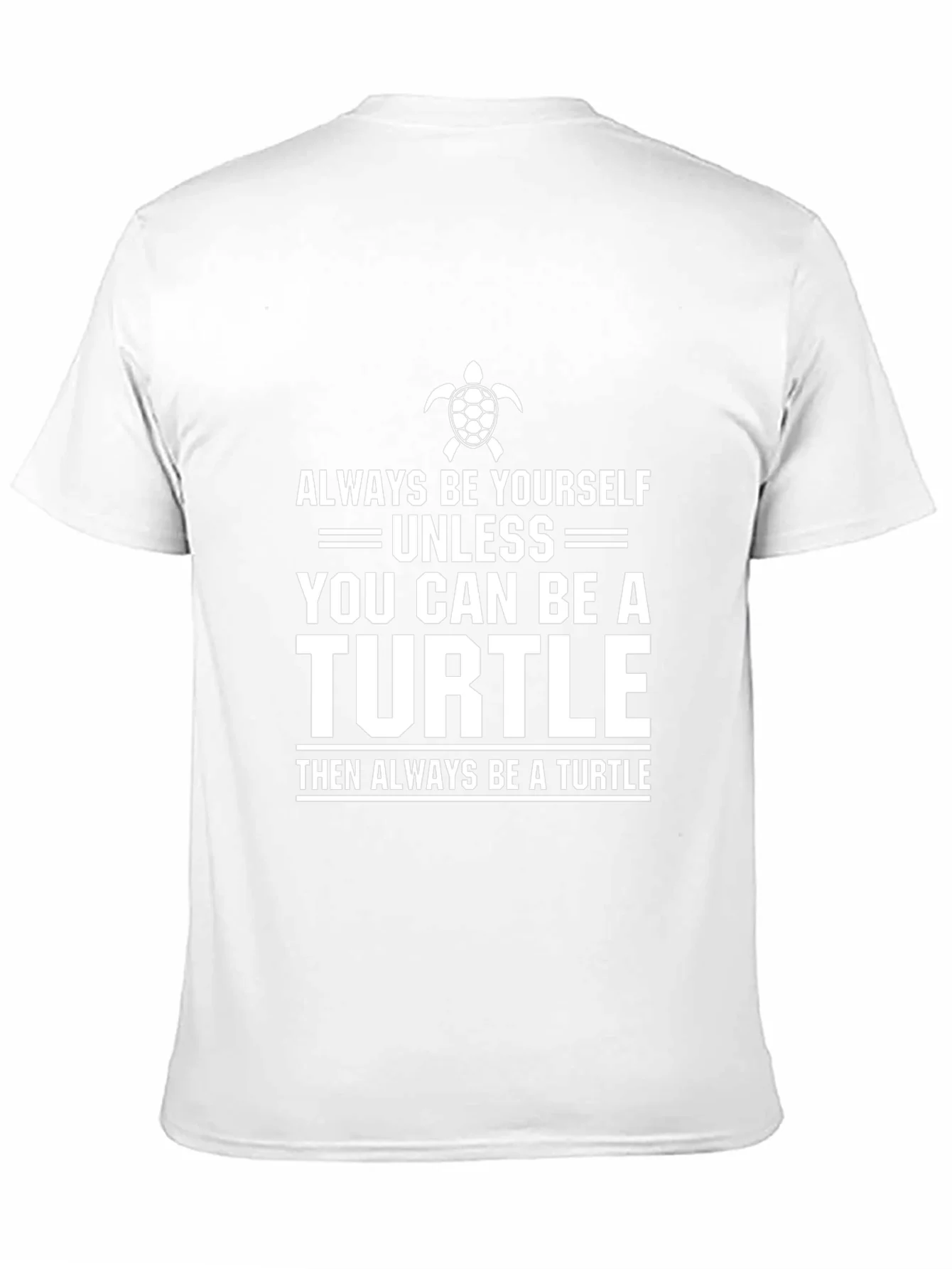 Camiseta Negra con Estampa de Tortuga Graciosa