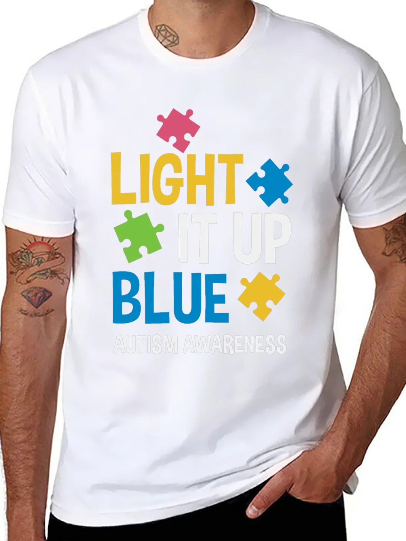 Camiseta Concienciaci¨®n Autismo - Luz Azul