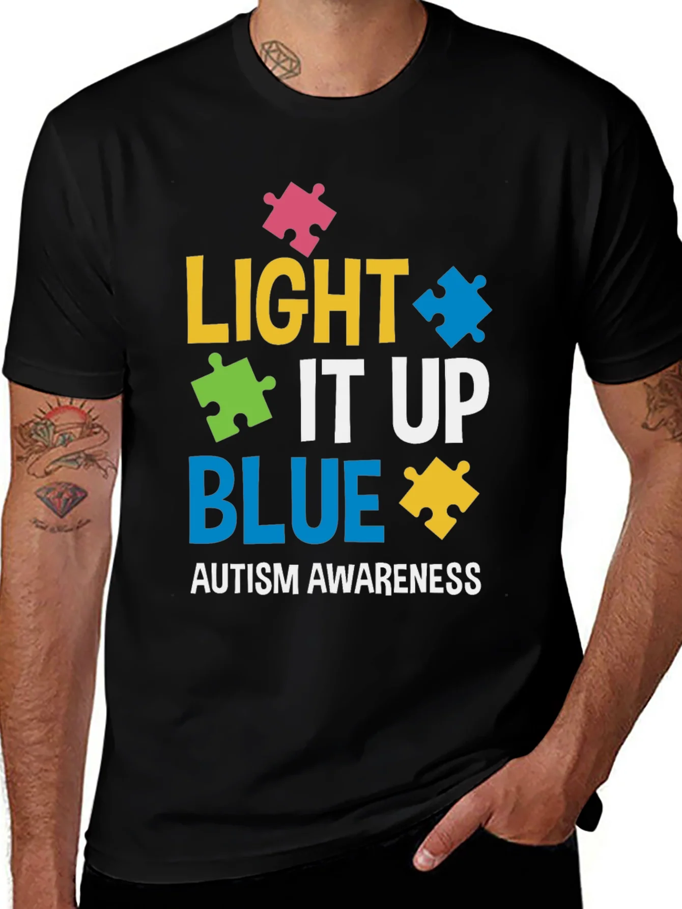 Camiseta Concienciaci¨®n Autismo - Luz Azul