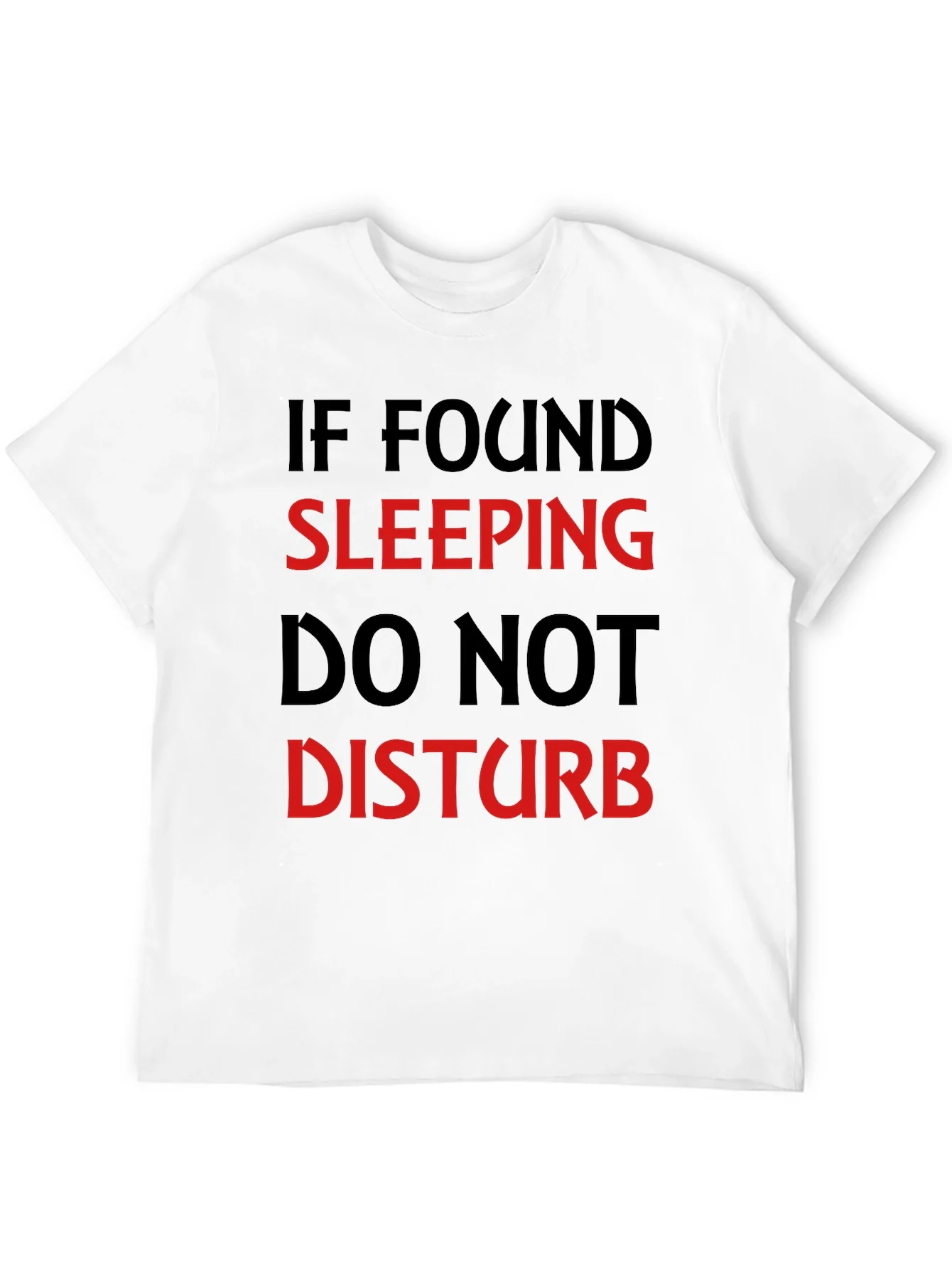 Camiseta Negra: No Molestar Si Me Encuentras Durmiendo