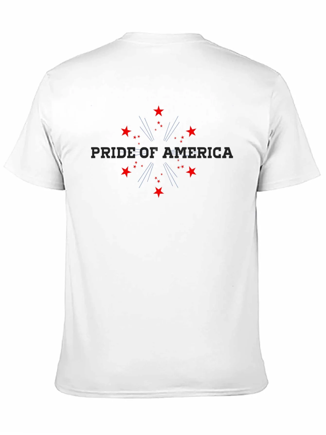 Camiseta Negra Pride of America Estrellas Rojas