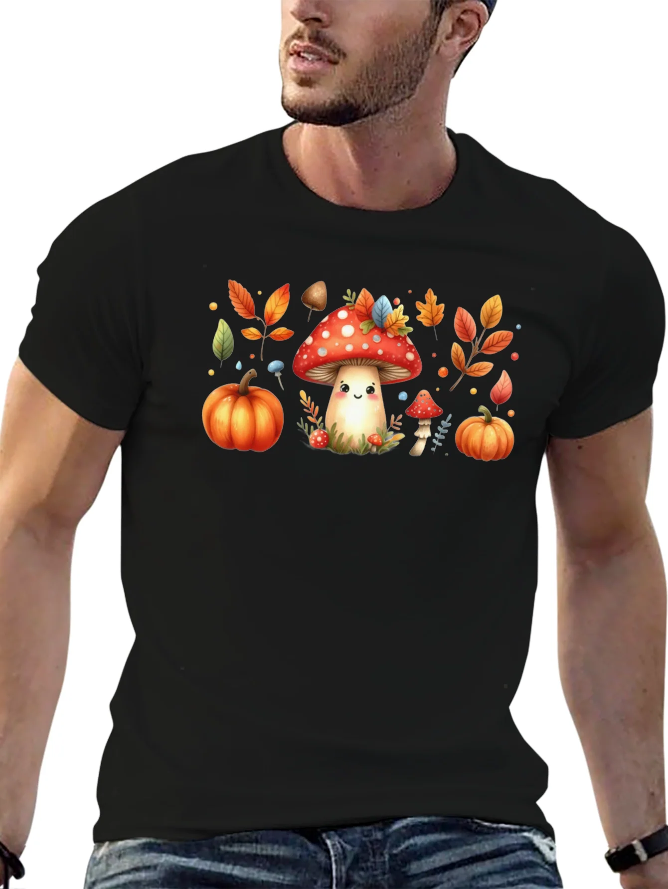 Rebbecca Fall Harvest Mushroom Graphic Tee
