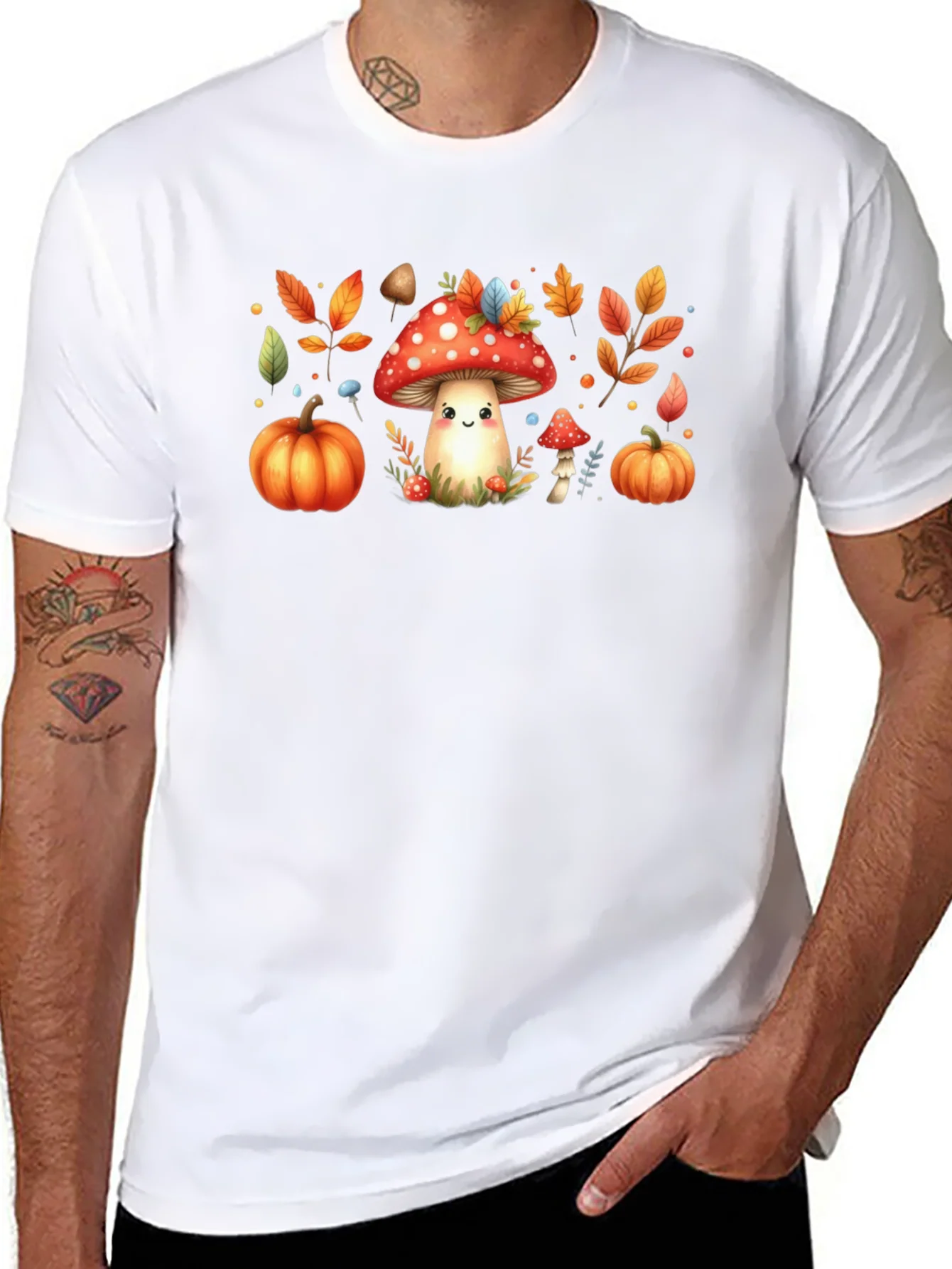Rebbecca Fall Harvest Mushroom Graphic Tee