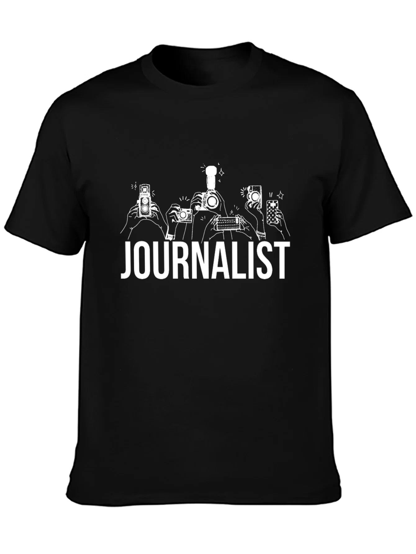 Rebbecca Journalist Graphic T-Shirt - Black