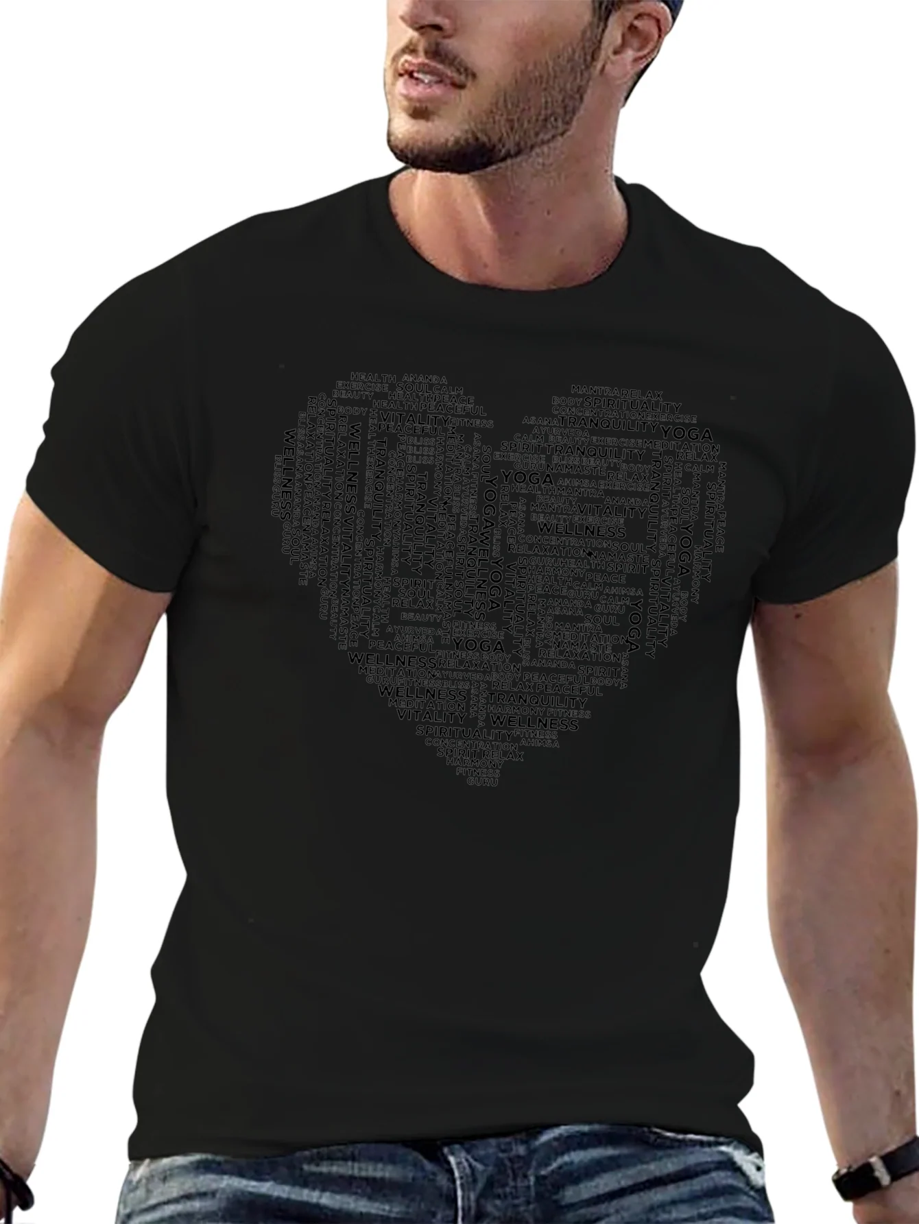 Rebbecca Yoga & Wellness Word Art T-Shirt
