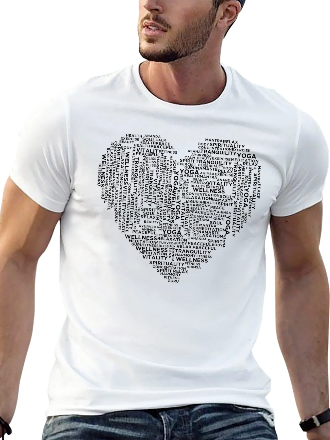 Rebbecca Yoga & Wellness Word Art T-Shirt