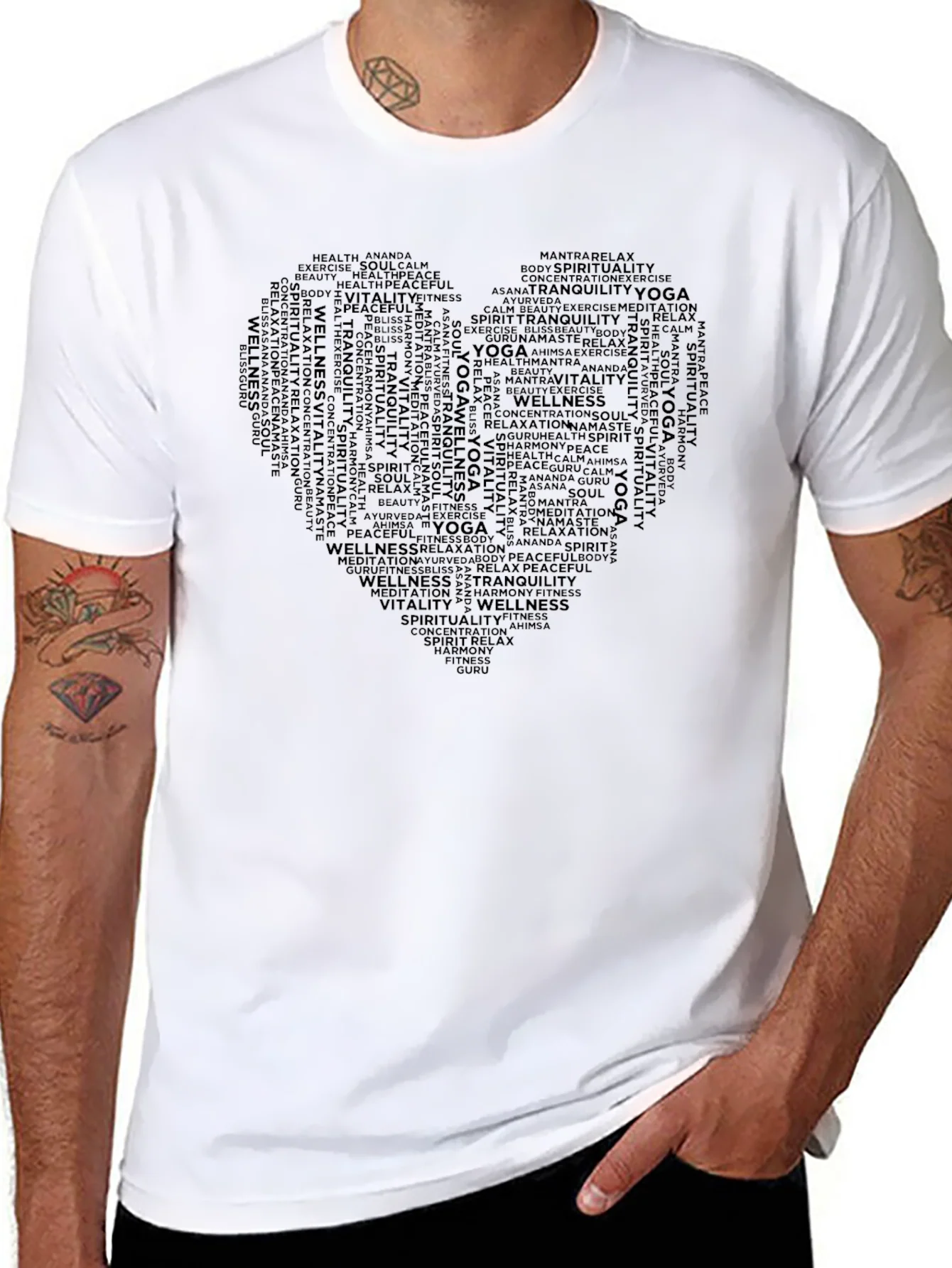 Rebbecca Yoga & Wellness Word Art T-Shirt
