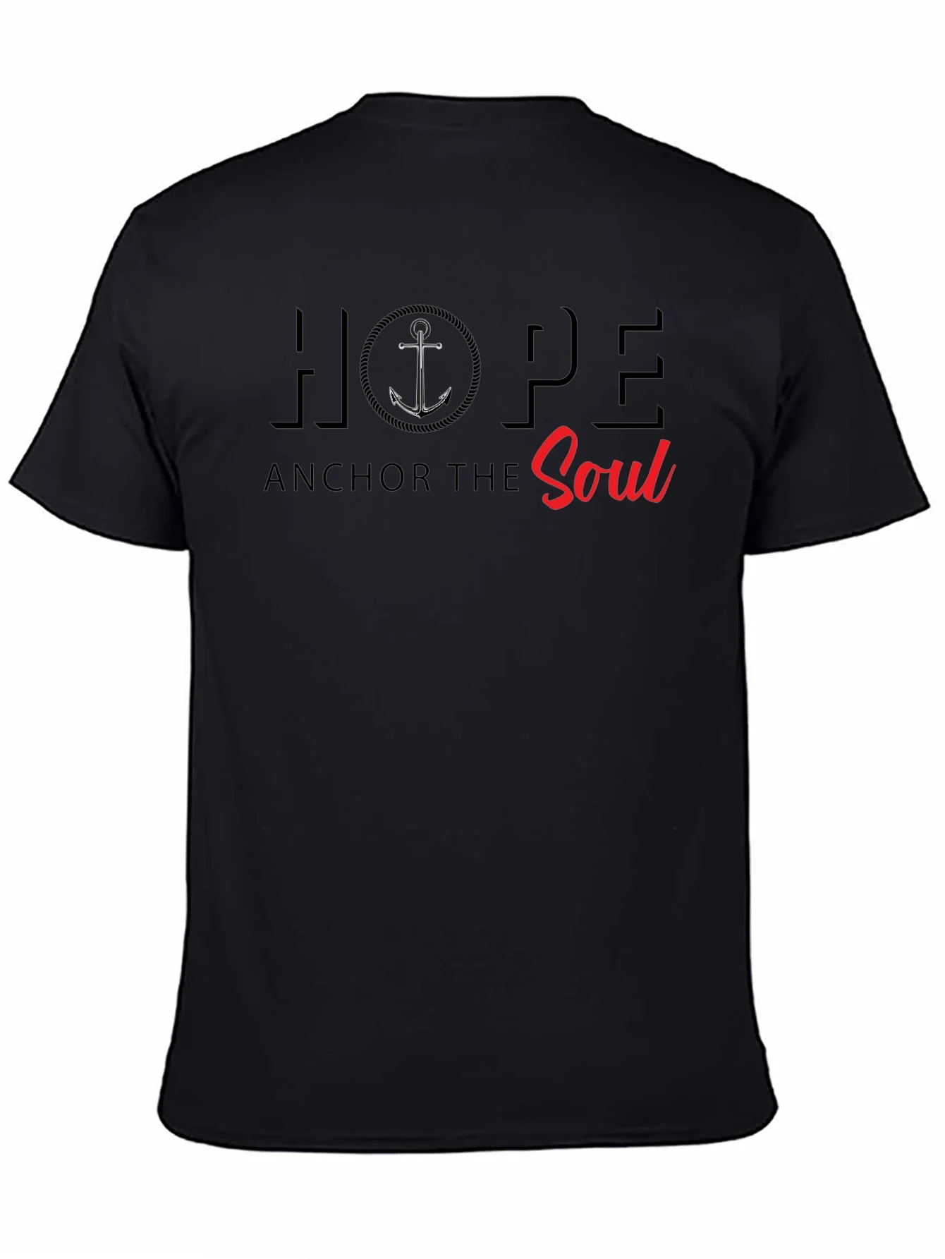 Camiseta Negra Hope Anchor the Soul