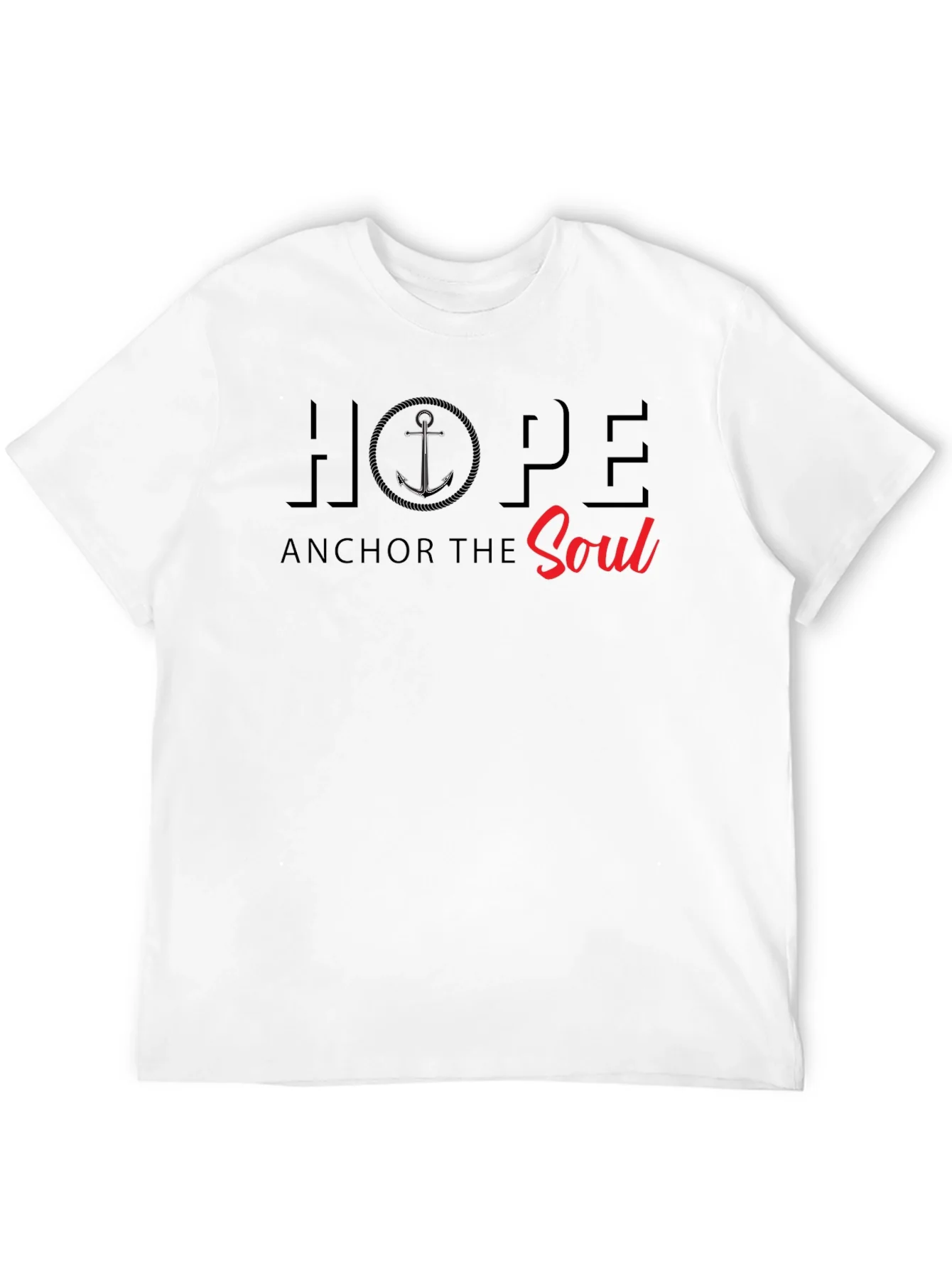 Camiseta Negra Hope Anchor the Soul