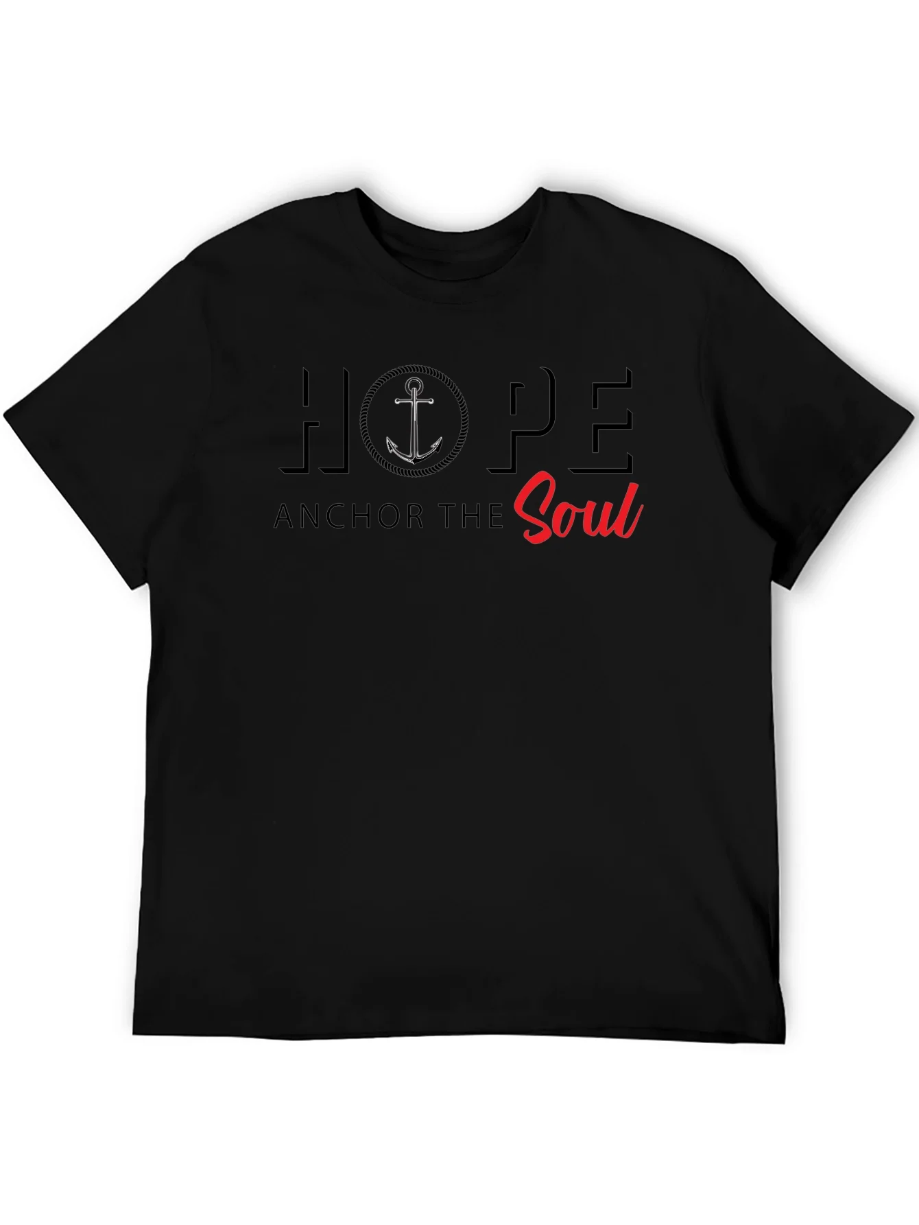 Camiseta Negra Hope Anchor the Soul