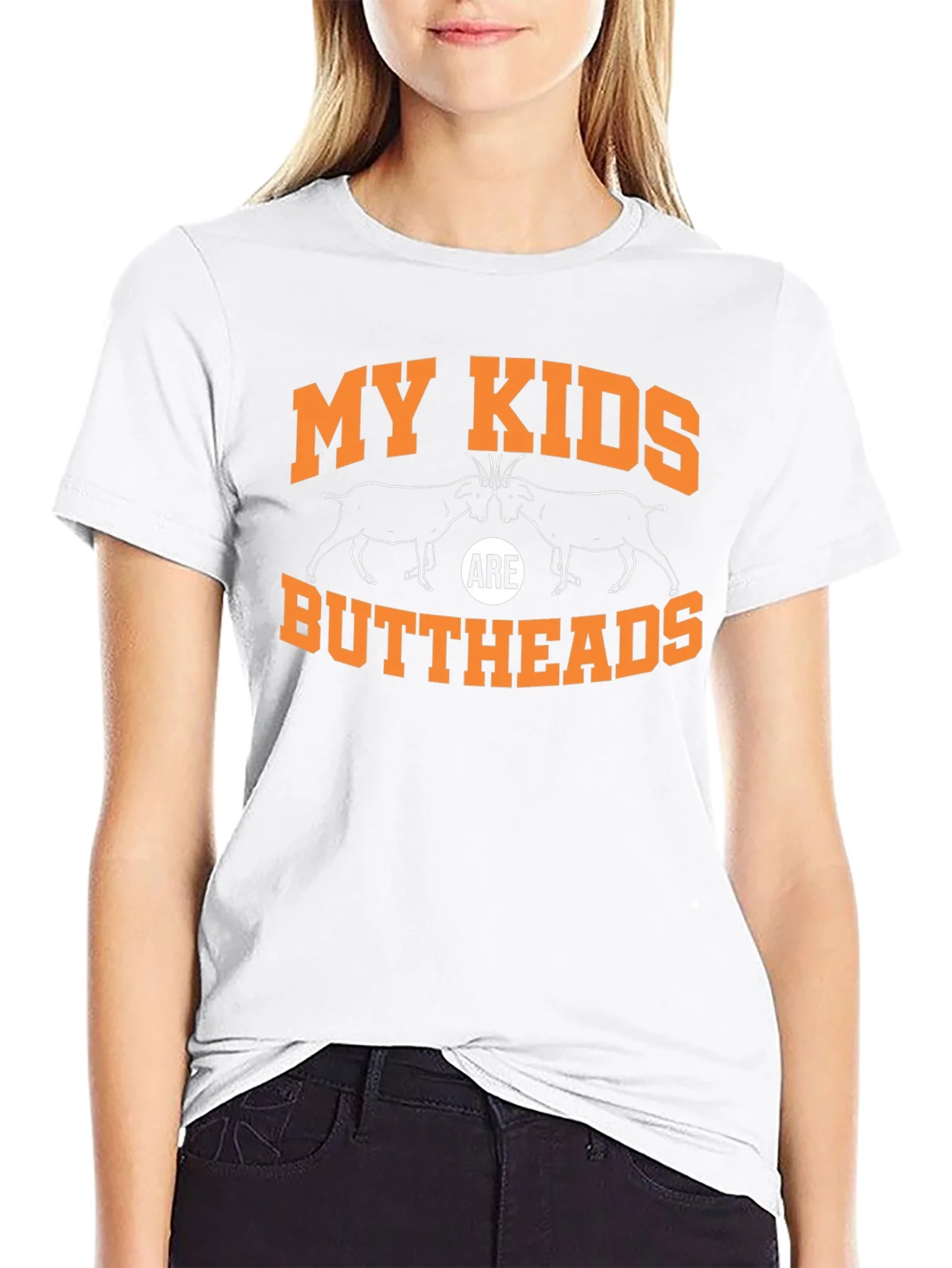 Rebbecca My Kids Are Buttheads Graphic Tee