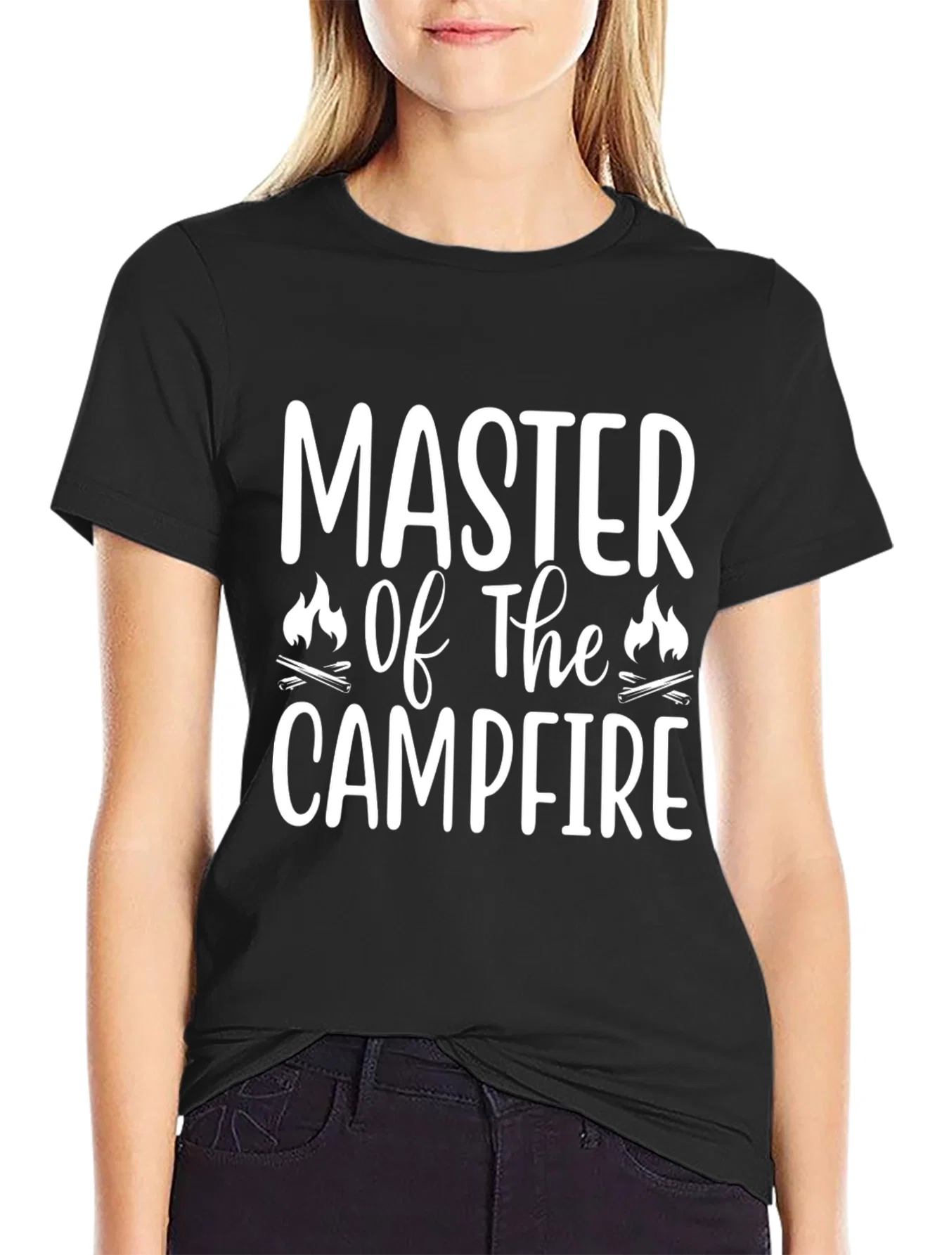 Rebbecca Master of the Campfire Graphic Tee - Black
