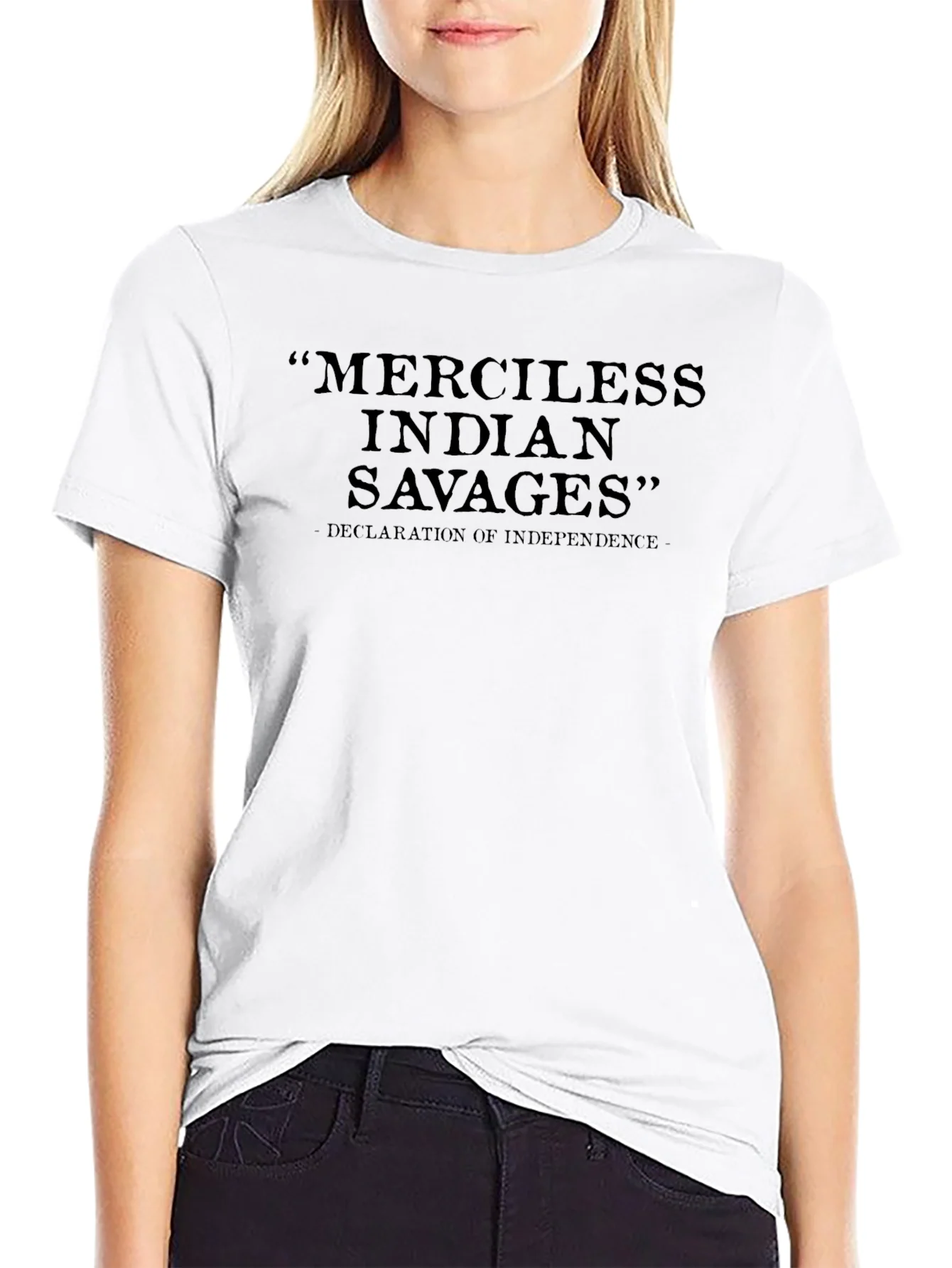 Camiseta Negra: Indios Salvajes Declaraci¨®n de Independencia