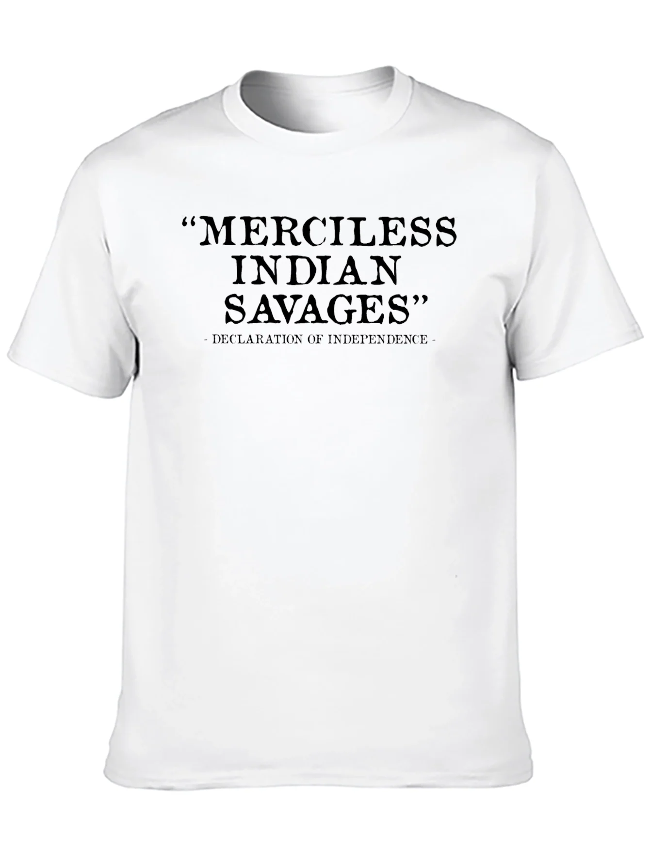 Camiseta Negra: Indios Salvajes Declaraci¨®n de Independencia