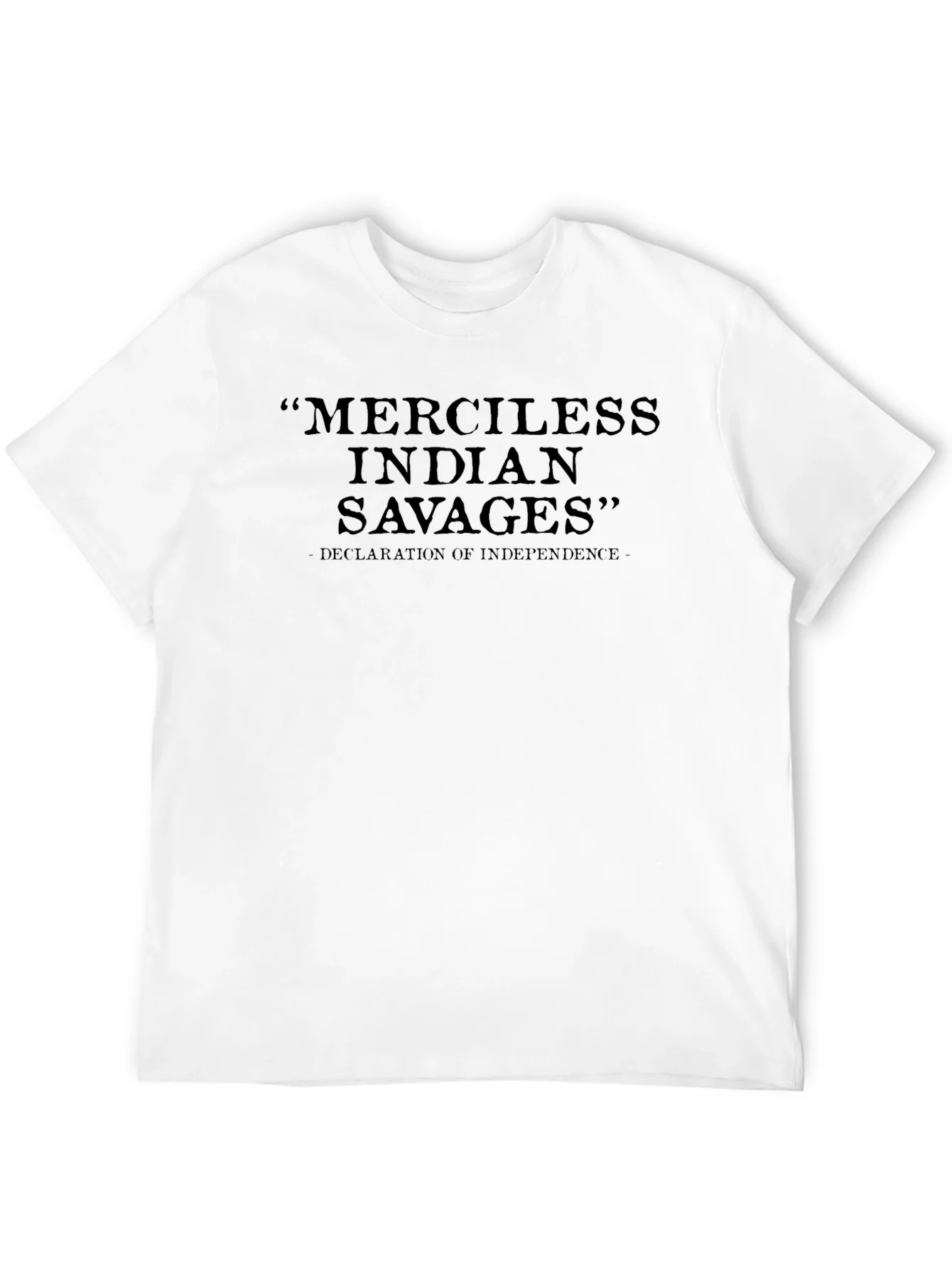 Camiseta Negra: Indios Salvajes Declaraci¨®n de Independencia