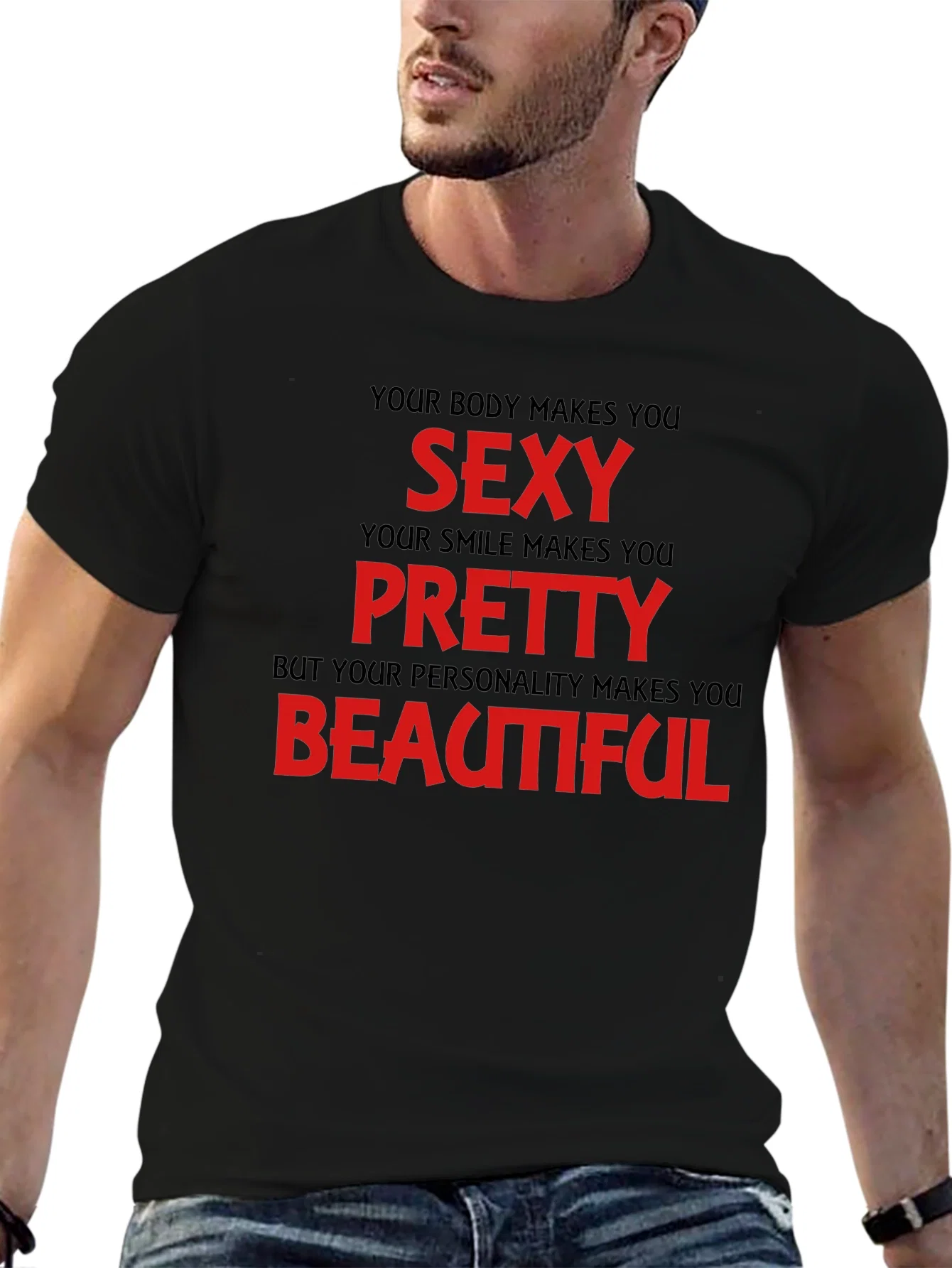 Rebbecca Sexy Pretty Beautiful Graphic T-Shirt - Black