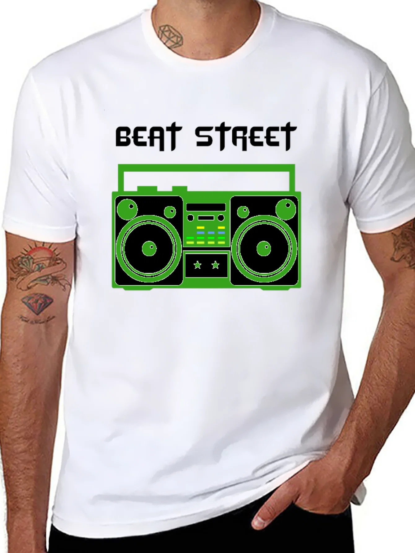 Rebbecca Beat Street Boombox Graphic Tee - Retro Style
