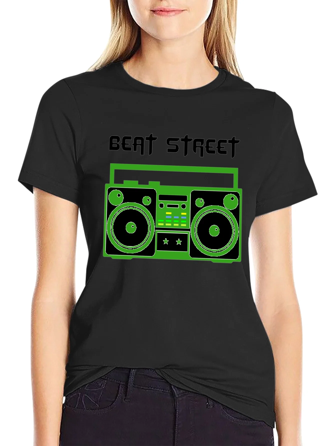 Rebbecca Beat Street Boombox Graphic Tee - Retro Style