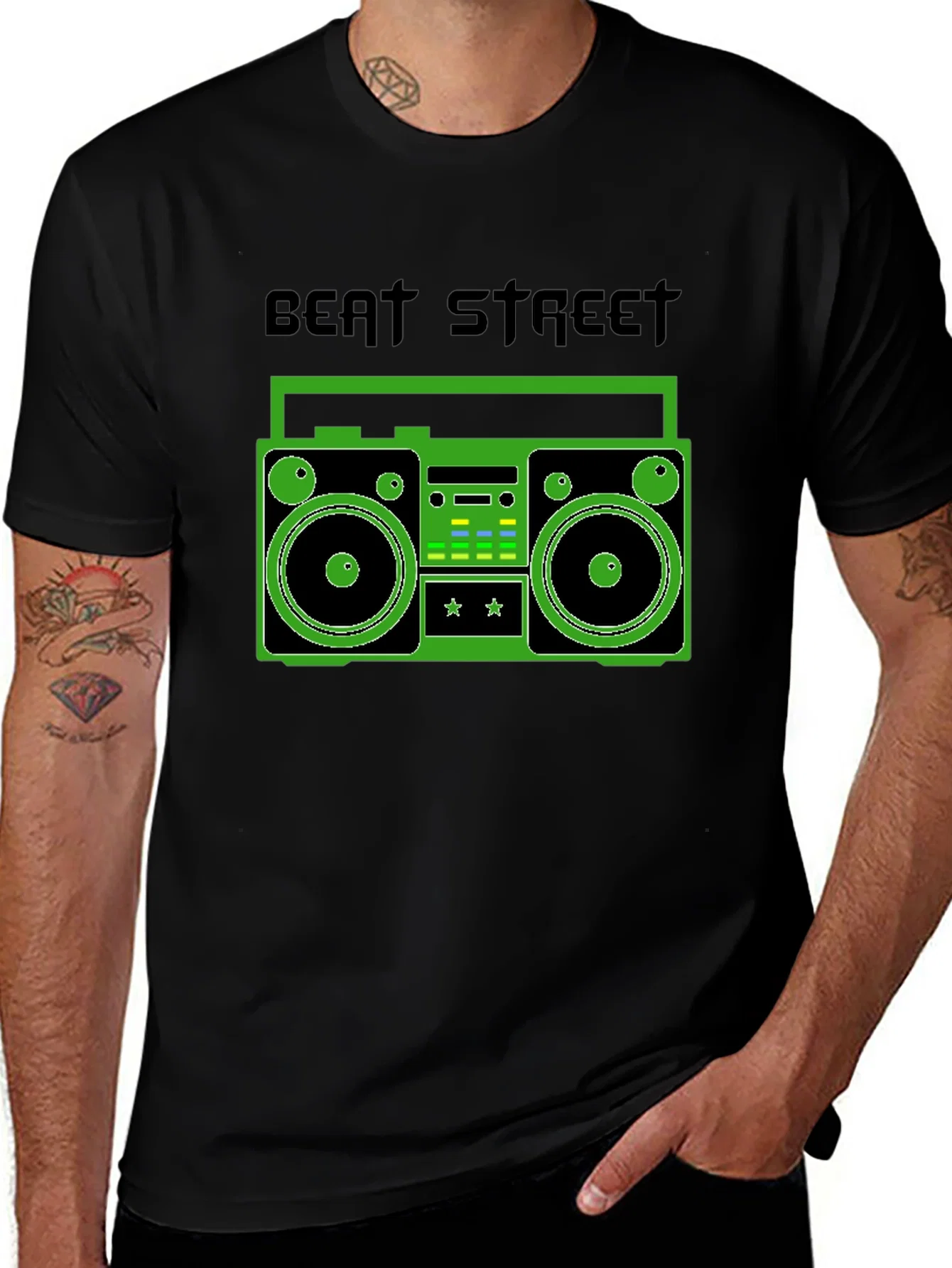 Rebbecca Beat Street Boombox Graphic Tee - Retro Style