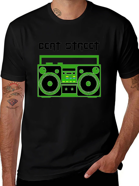 Rebbecca Beat Street Boombox Graphic Tee - Retro Style