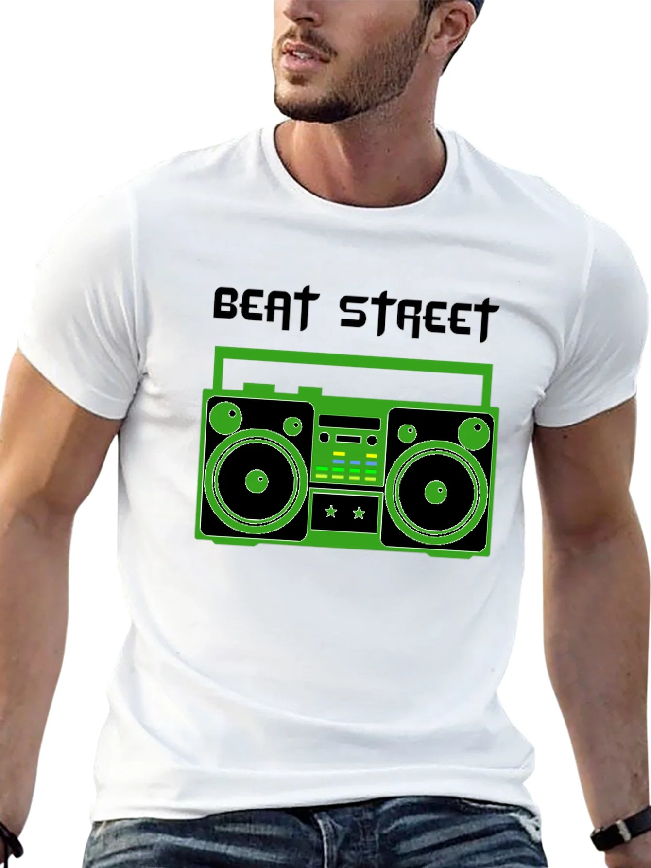 Rebbecca Beat Street Boombox Graphic Tee - Retro Style