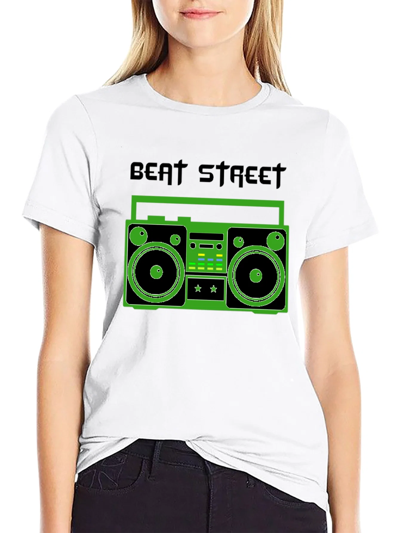 Rebbecca Beat Street Boombox Graphic Tee - Retro Style