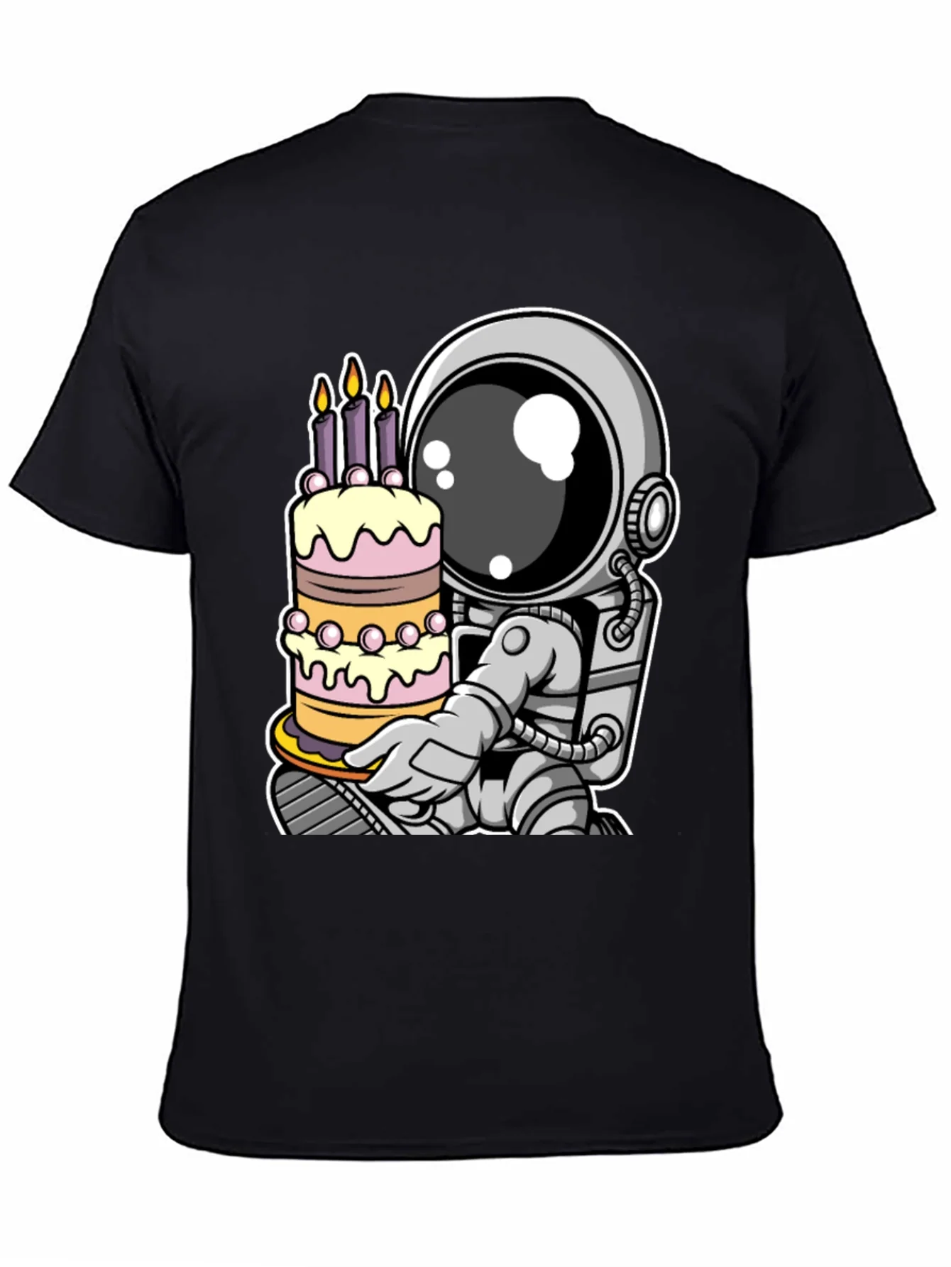 Rebbecca Astronaut Birthday Cake T-Shirt - Space Celebration Tee