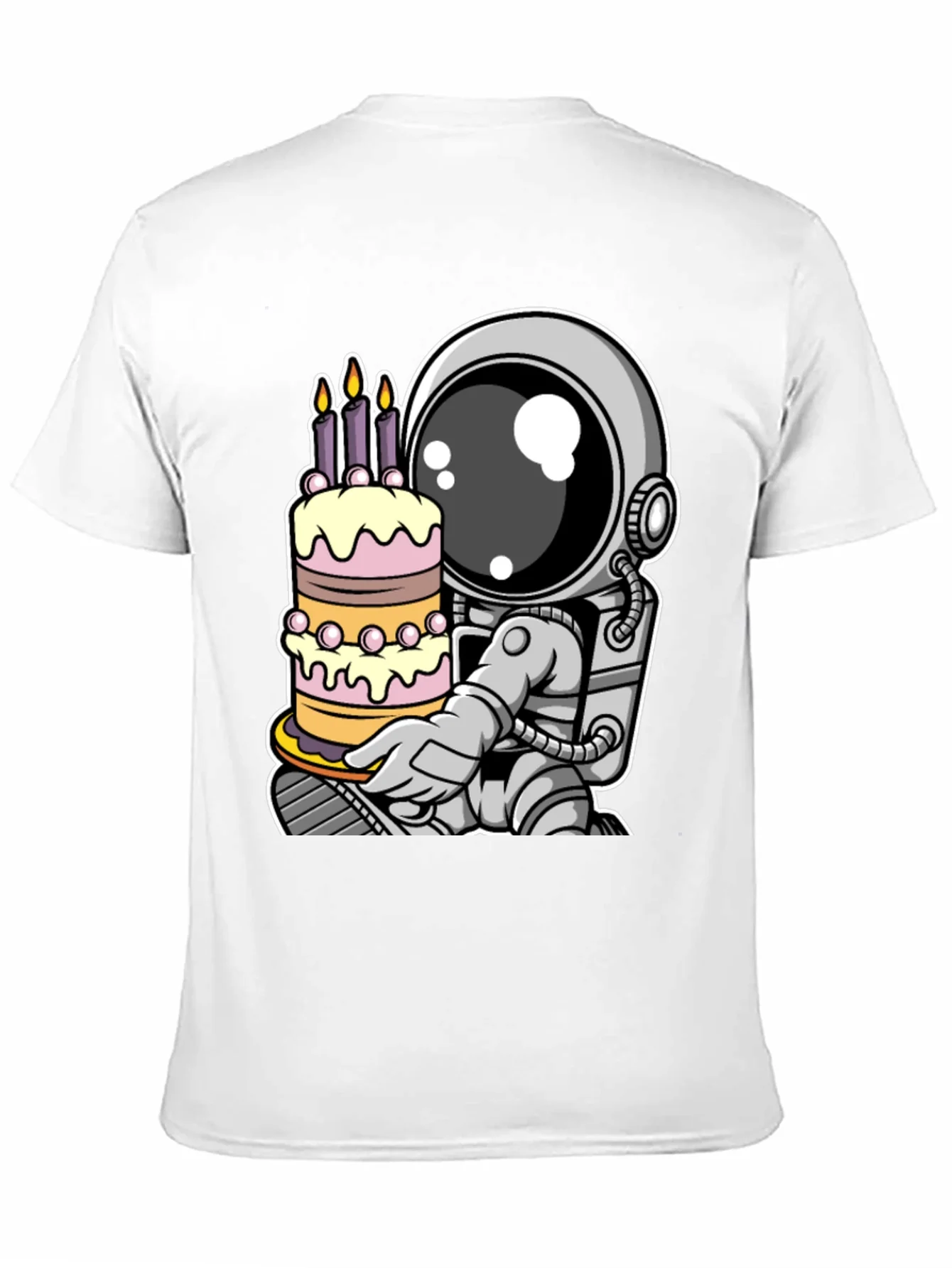 Rebbecca Astronaut Birthday Cake T-Shirt - Space Celebration Tee