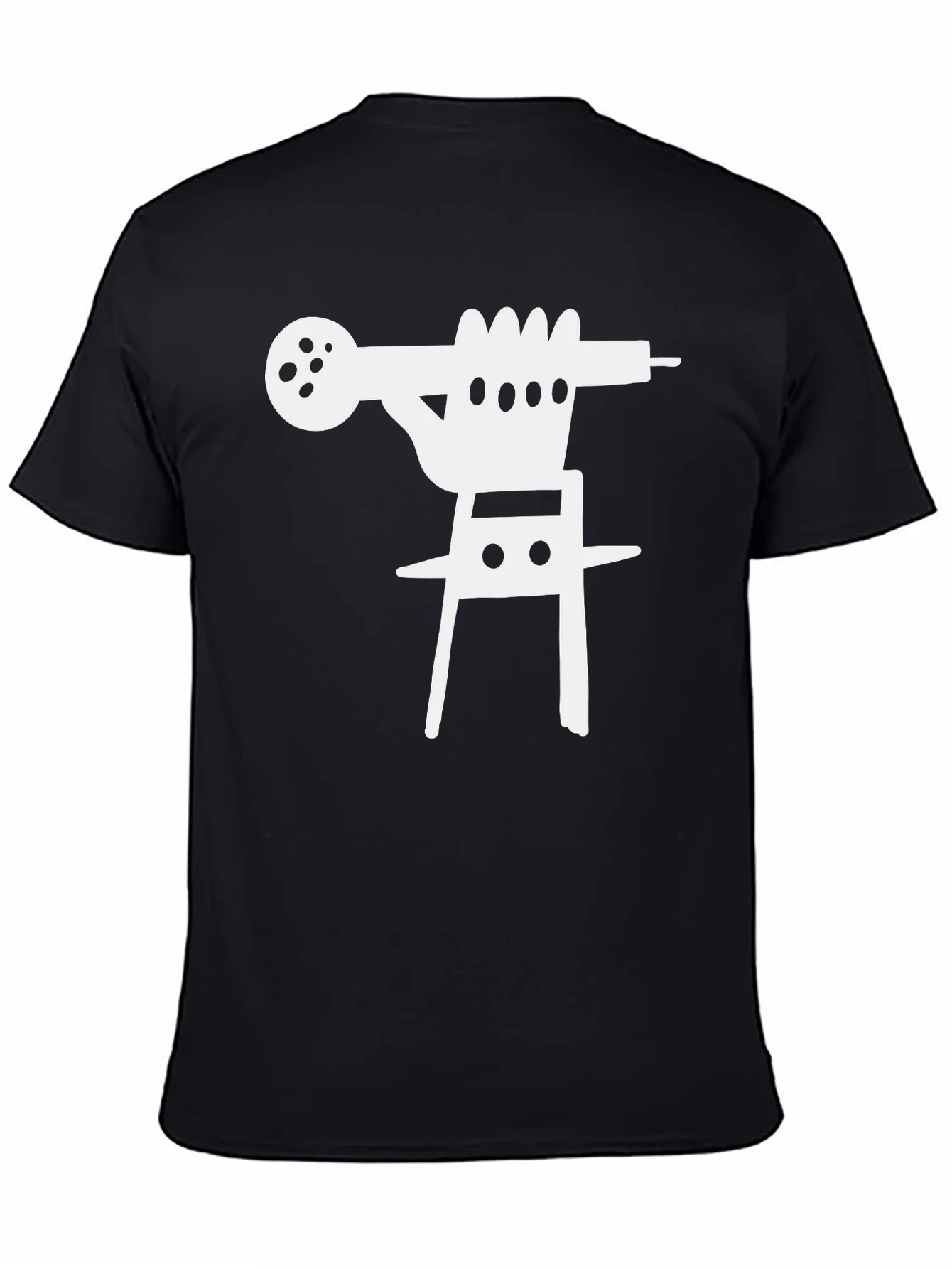 Rebbecca Abstract Graphic Print Tee - Black
