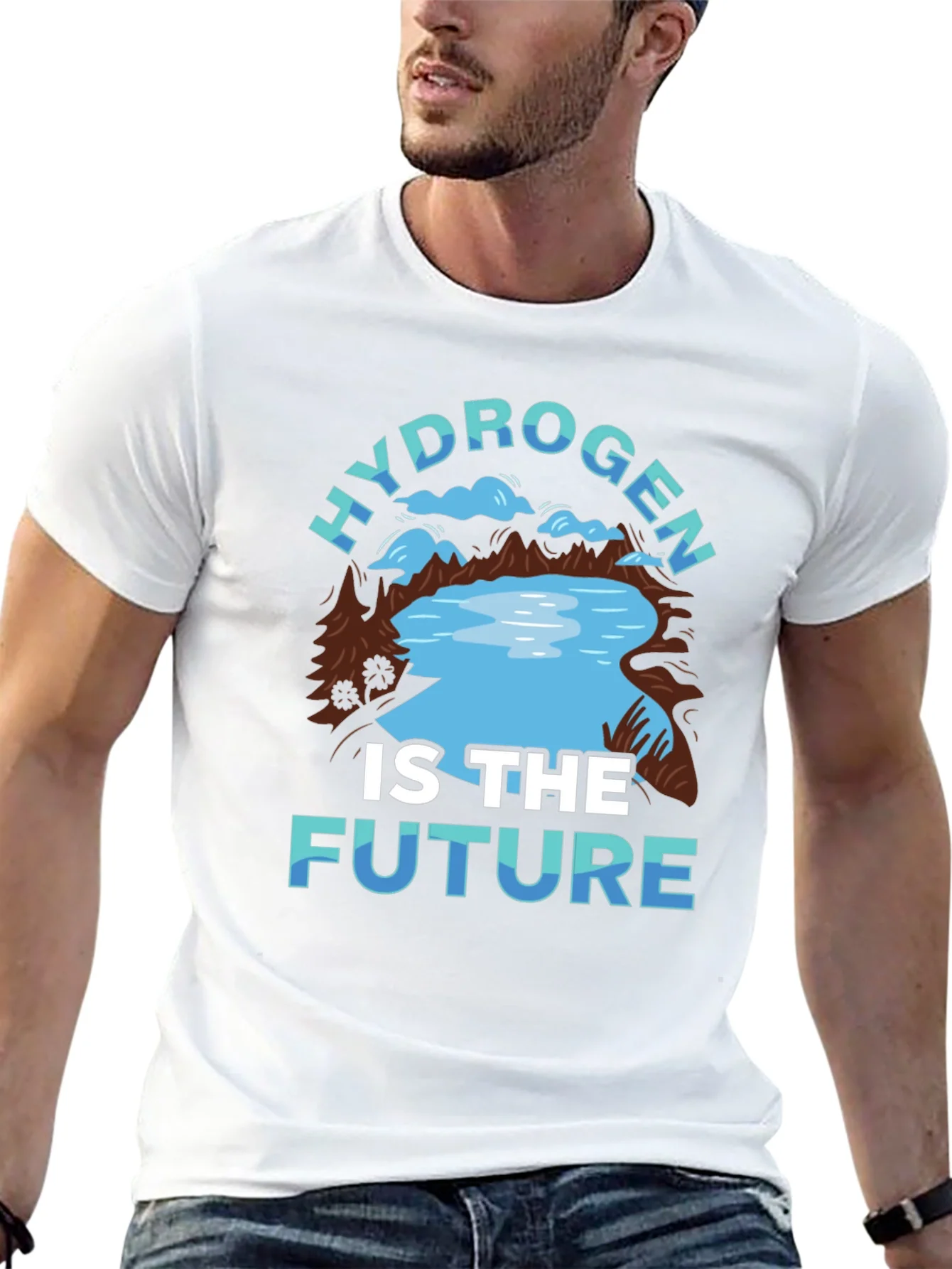 Camiseta Negra: Hidr¨®geno es el Futuro - Ecol¨®gica