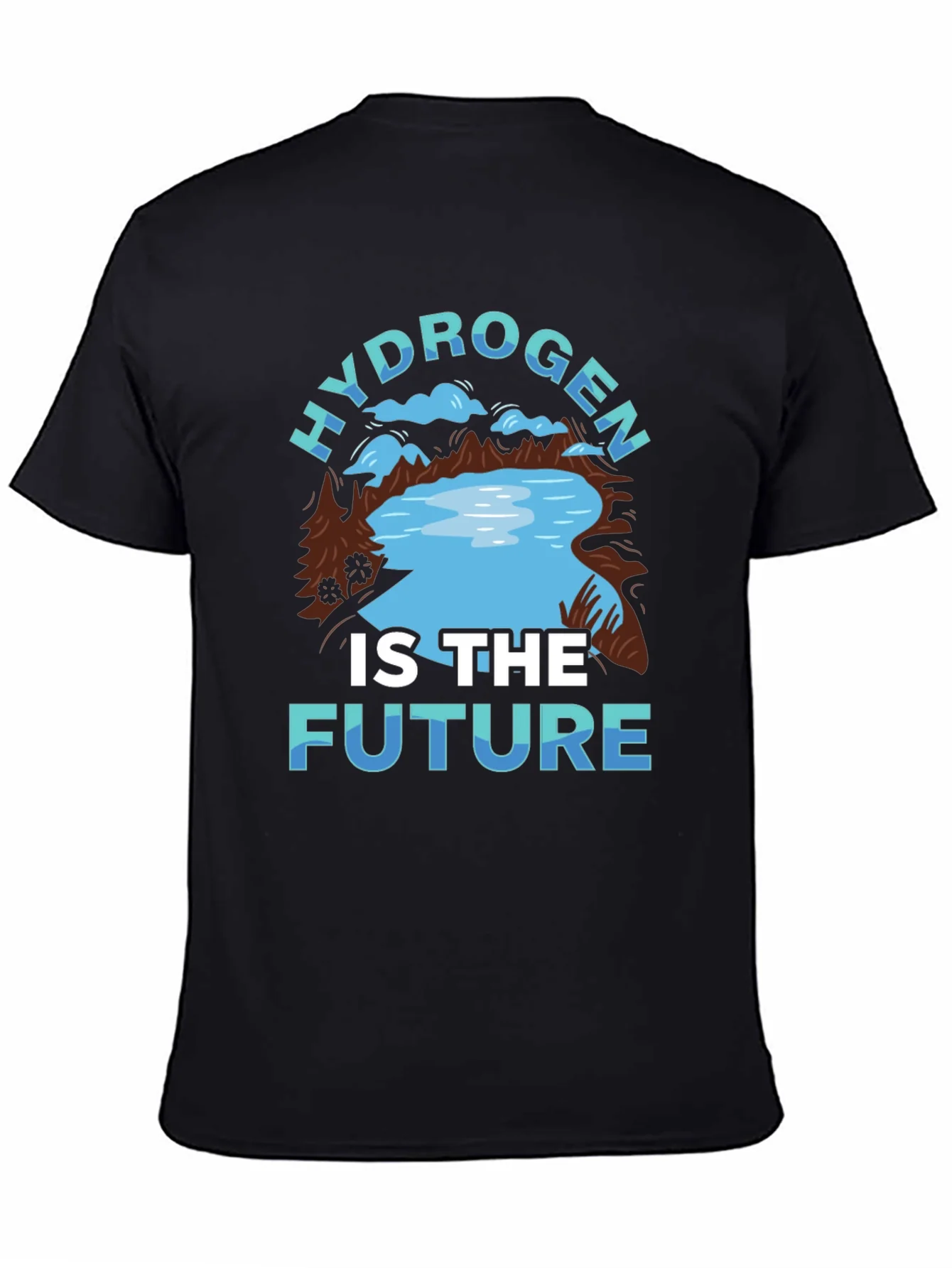 Camiseta Negra: Hidr¨®geno es el Futuro - Ecol¨®gica