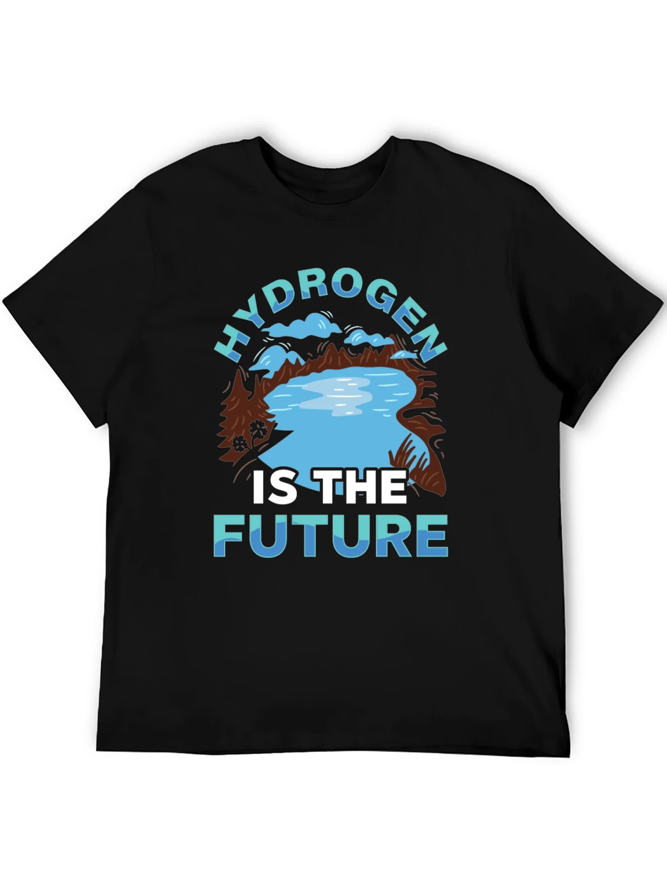 Camiseta Negra: Hidr¨®geno es el Futuro - Ecol¨®gica