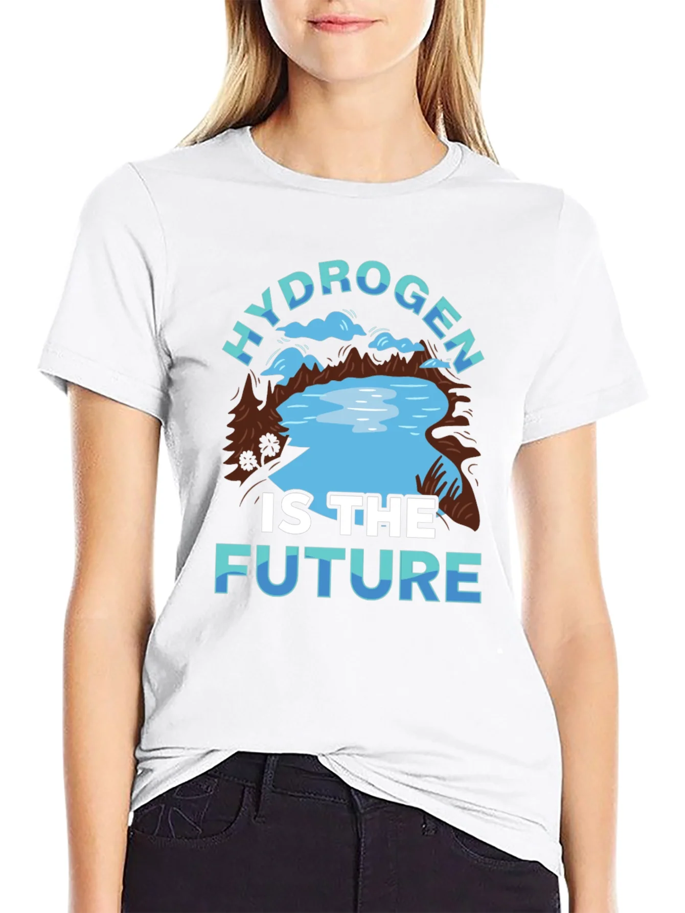 Camiseta Negra: Hidr¨®geno es el Futuro - Ecol¨®gica