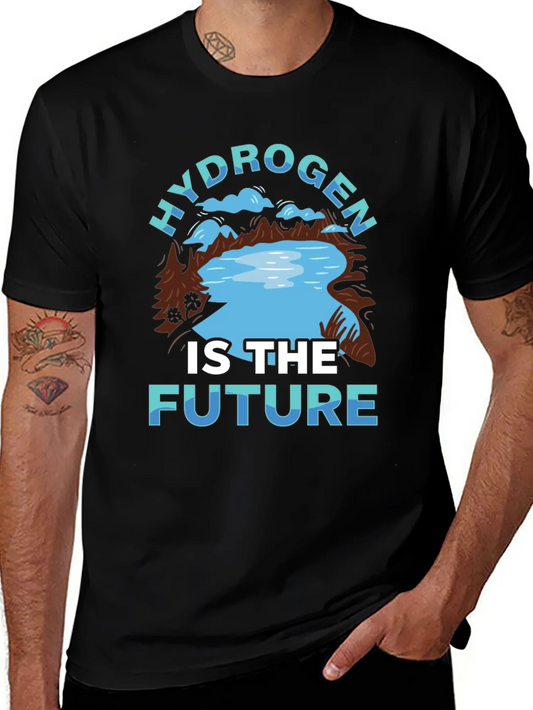 Camiseta Negra: Hidr¨®geno es el Futuro - Ecol¨®gica