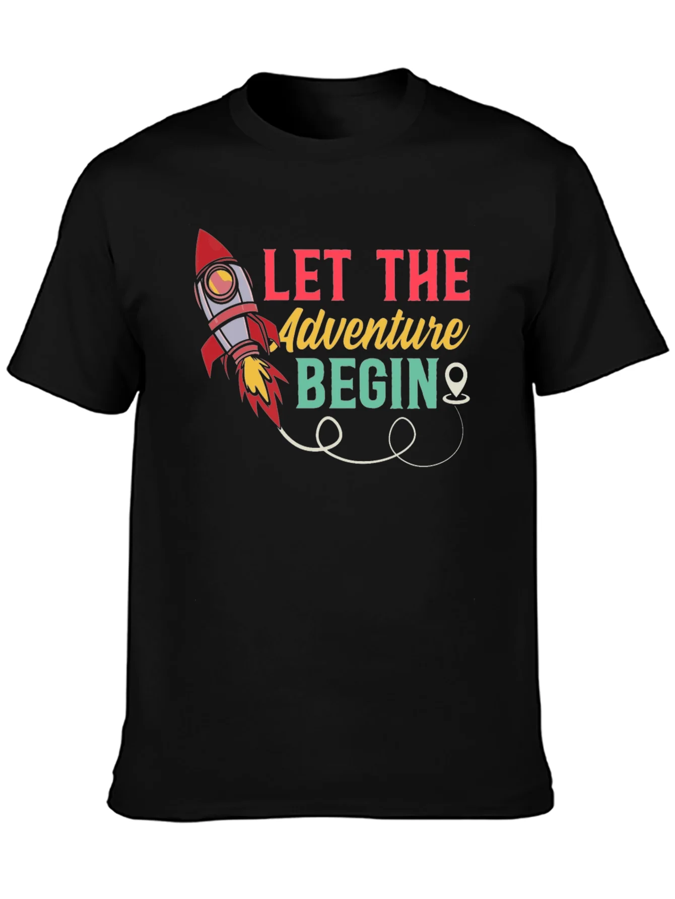 Camiseta Negra Que Empiece la Aventura