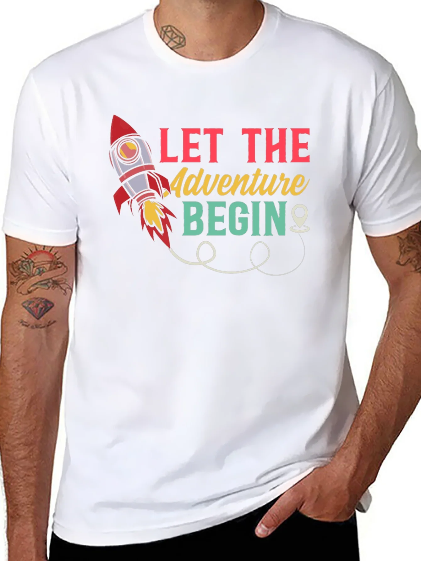 Camiseta Negra Que Empiece la Aventura