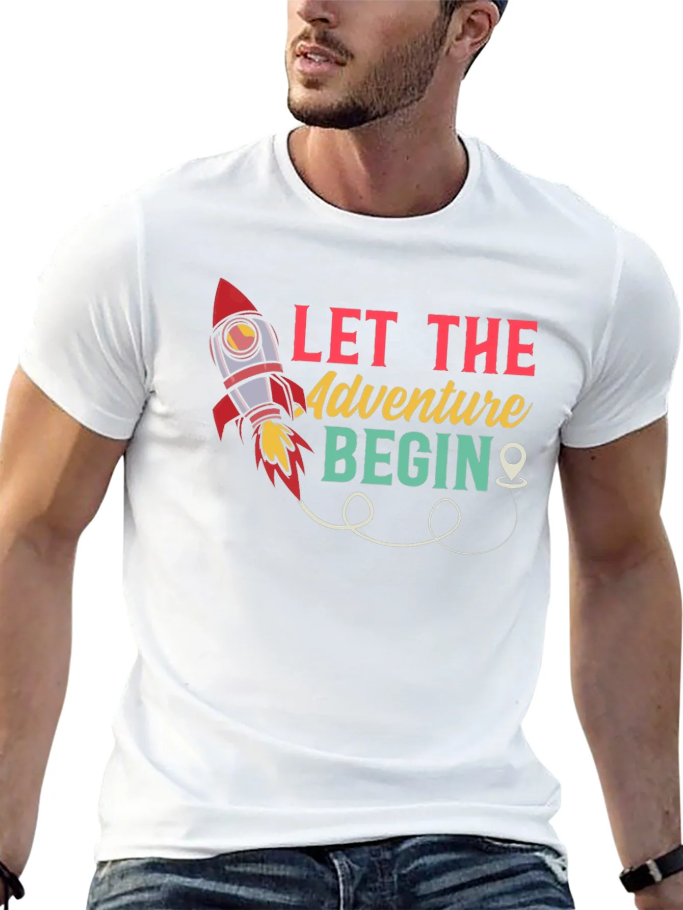 Camiseta Negra Que Empiece la Aventura