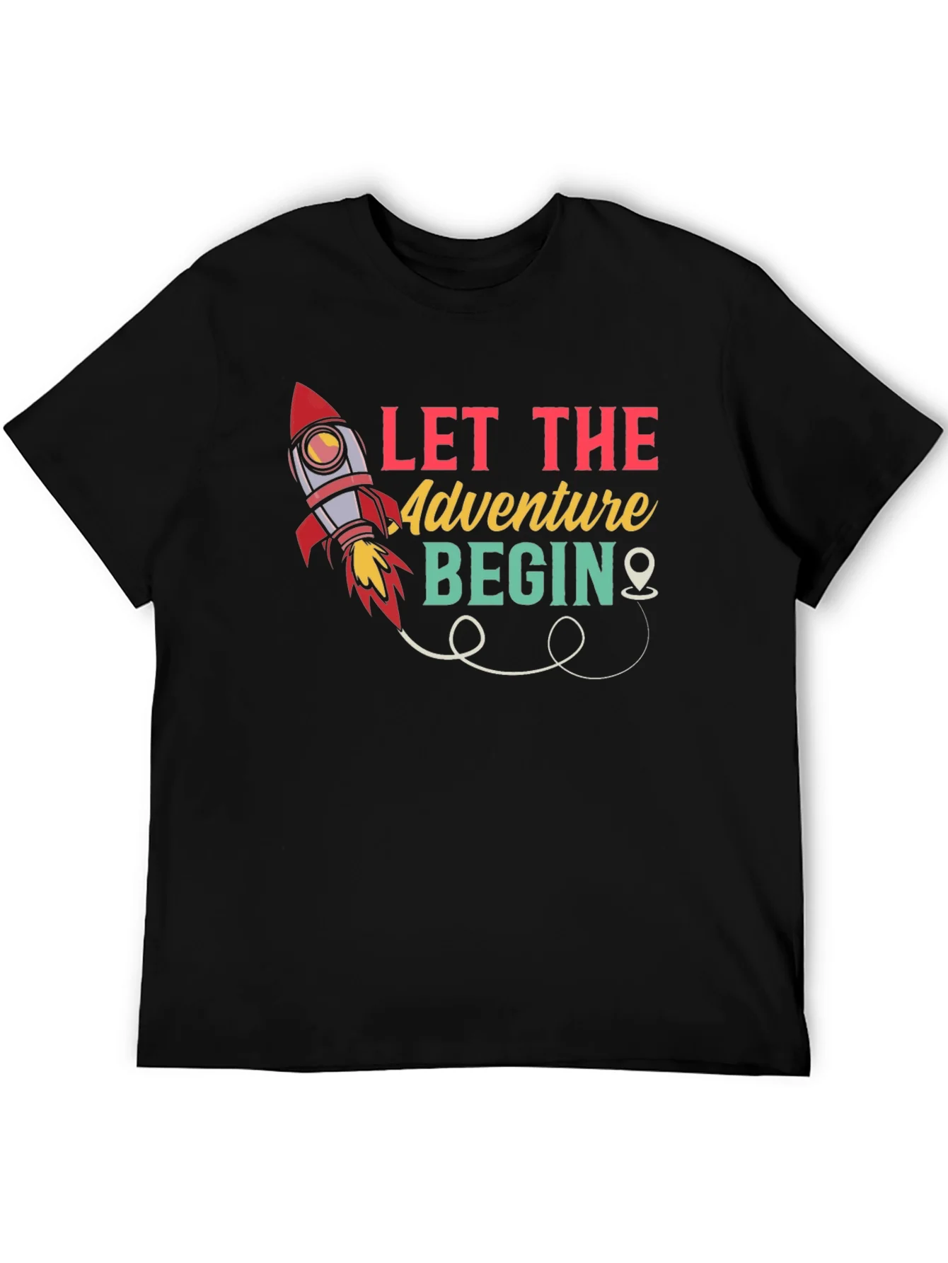 Camiseta Negra Que Empiece la Aventura