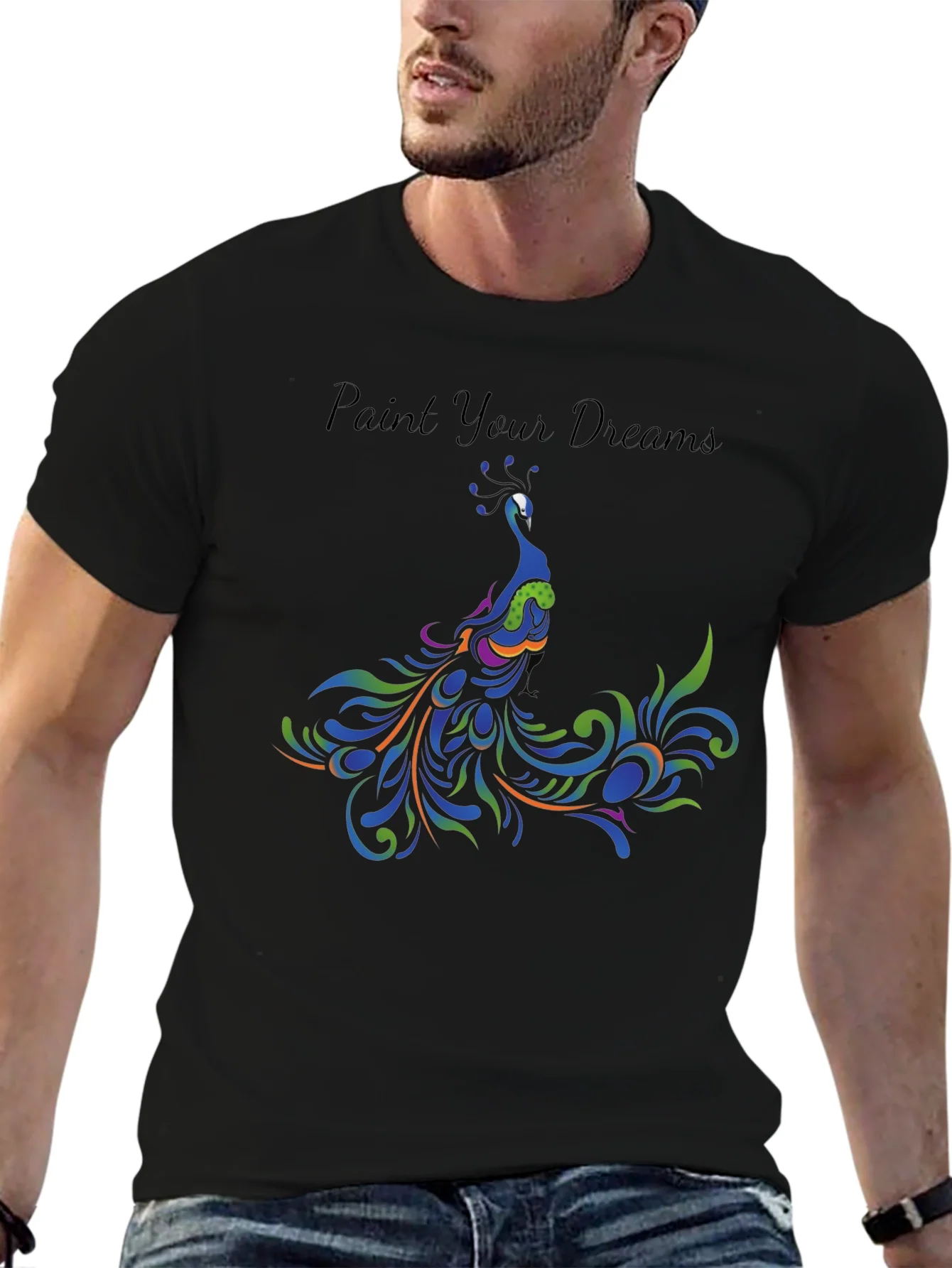 Rebbecca Paint Your Dreams Peacock Graphic Tee