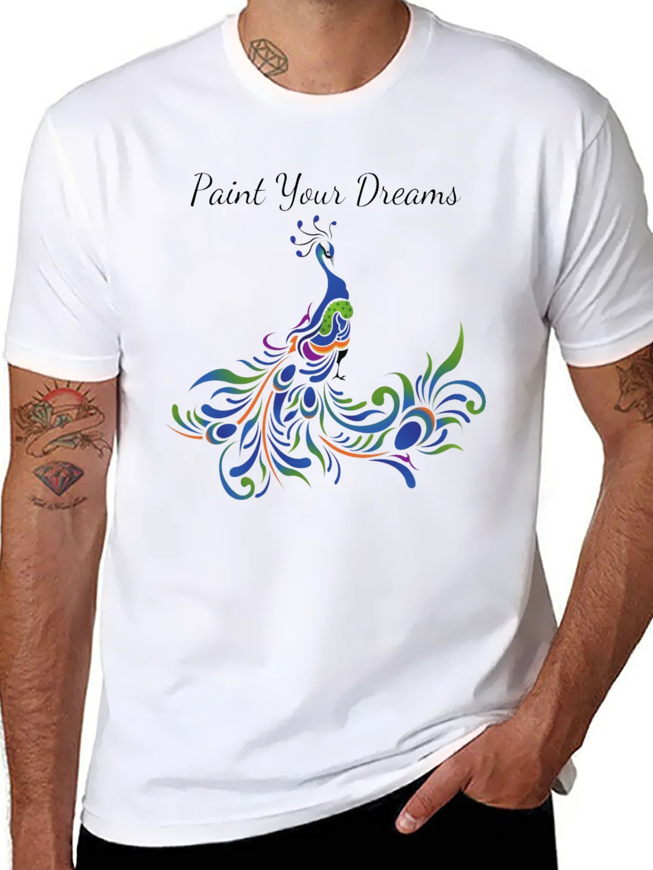 Rebbecca Paint Your Dreams Peacock Graphic Tee