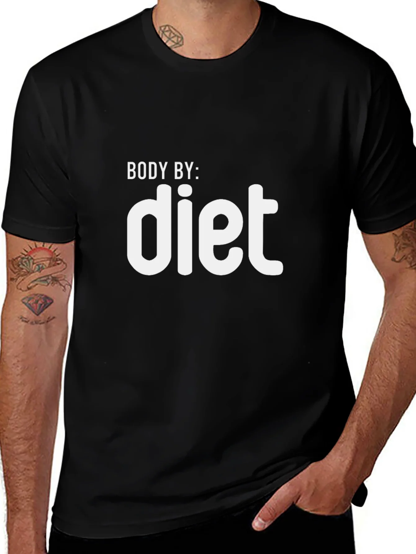 Camiseta Negra Body by: diet