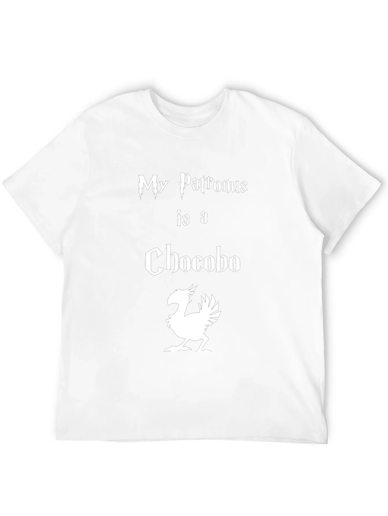 Camiseta Negra Mi Patronus es un Chocobo