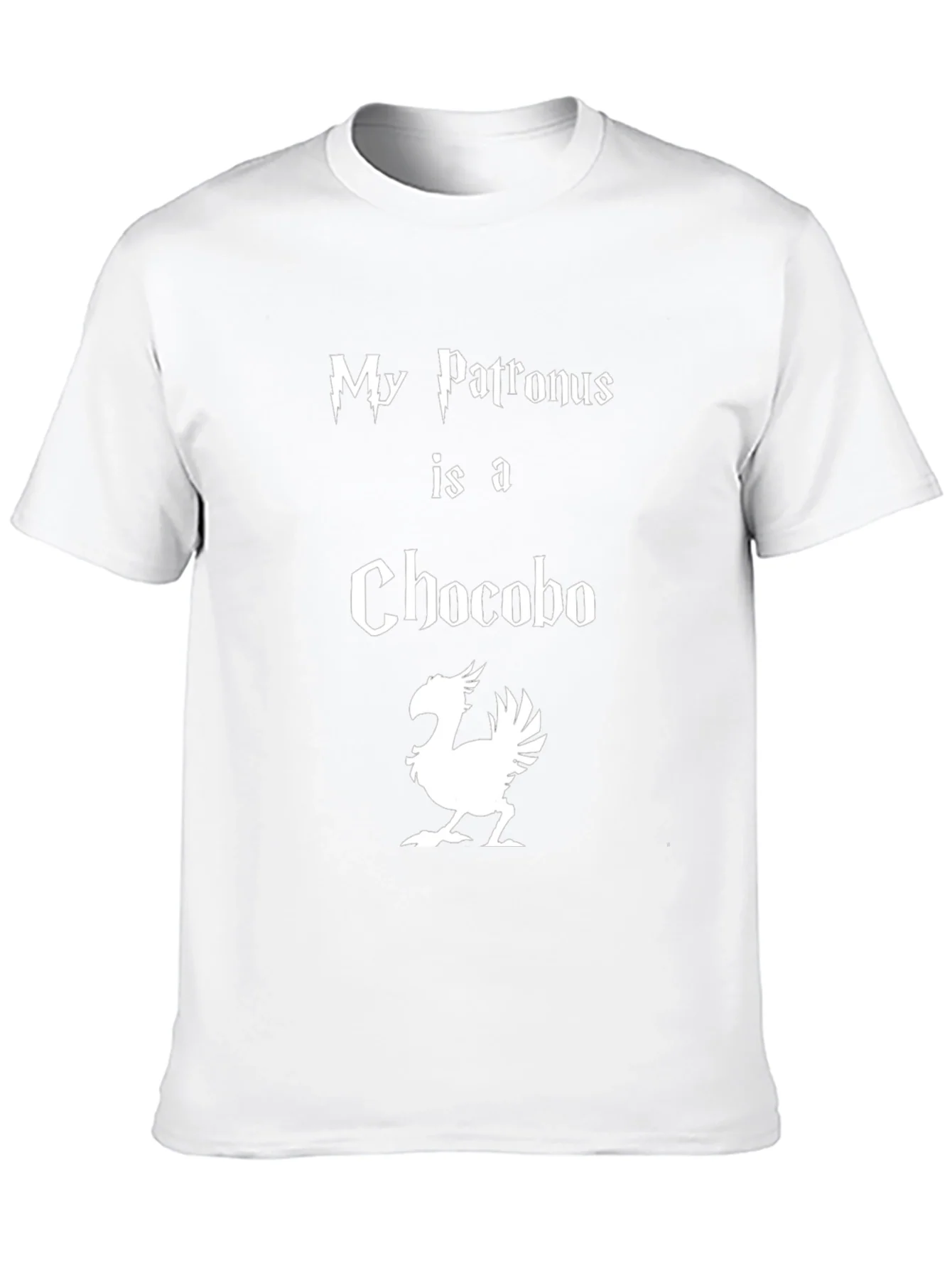 Camiseta Negra Mi Patronus es un Chocobo