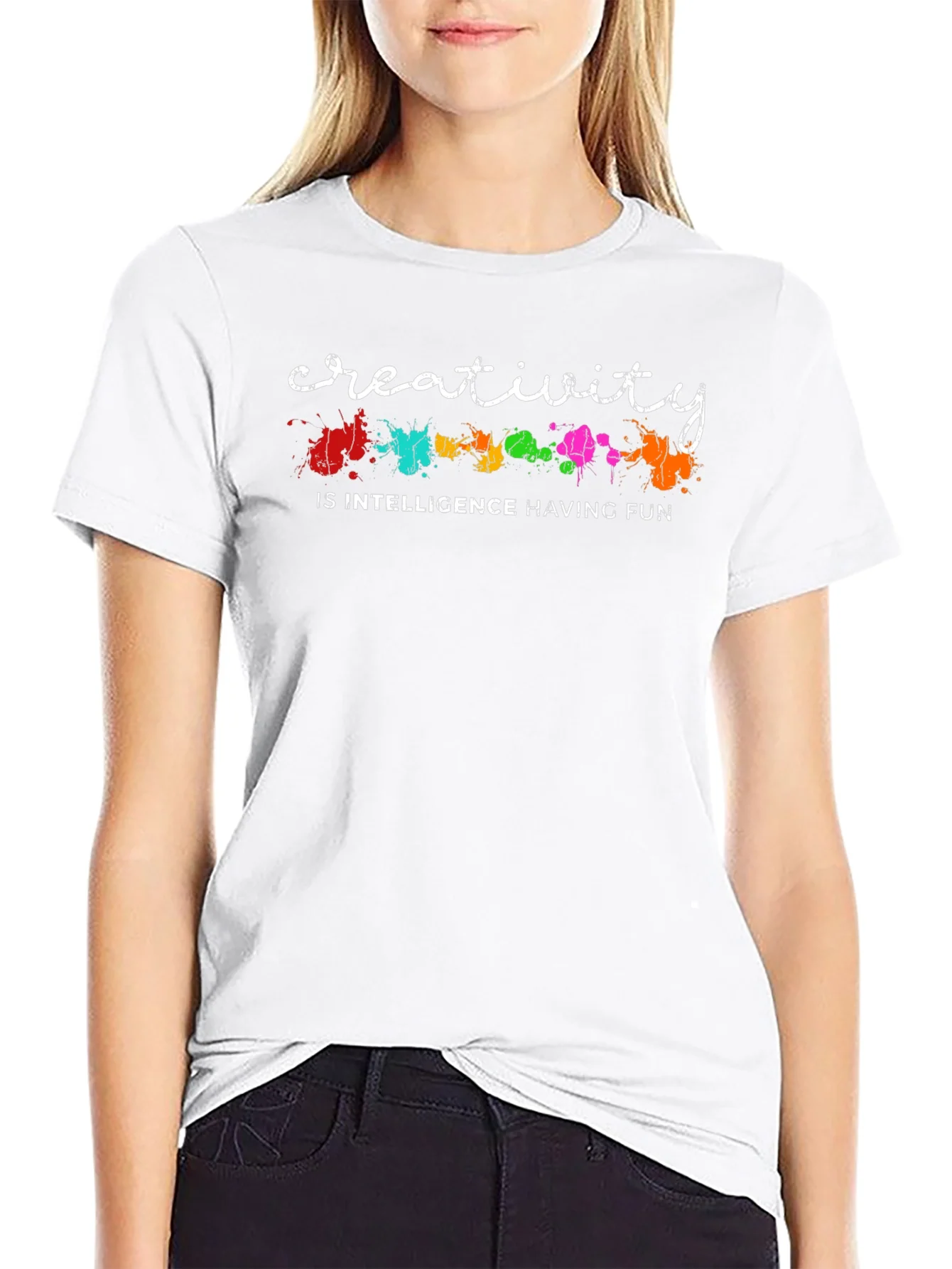 Rebbecca Creativity Intelligence Fun Black T-Shirt