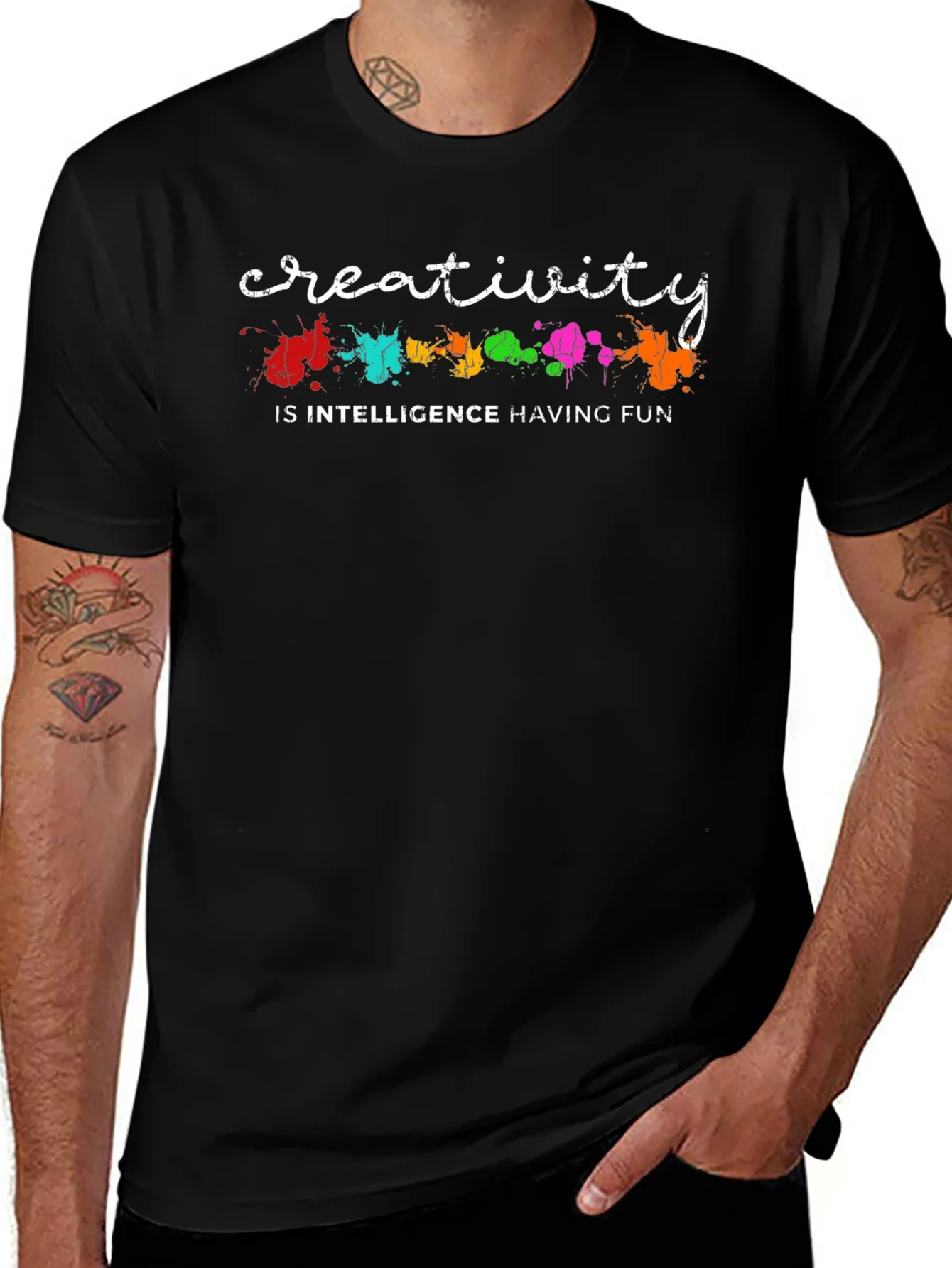 Rebbecca Creativity Intelligence Fun Black T-Shirt